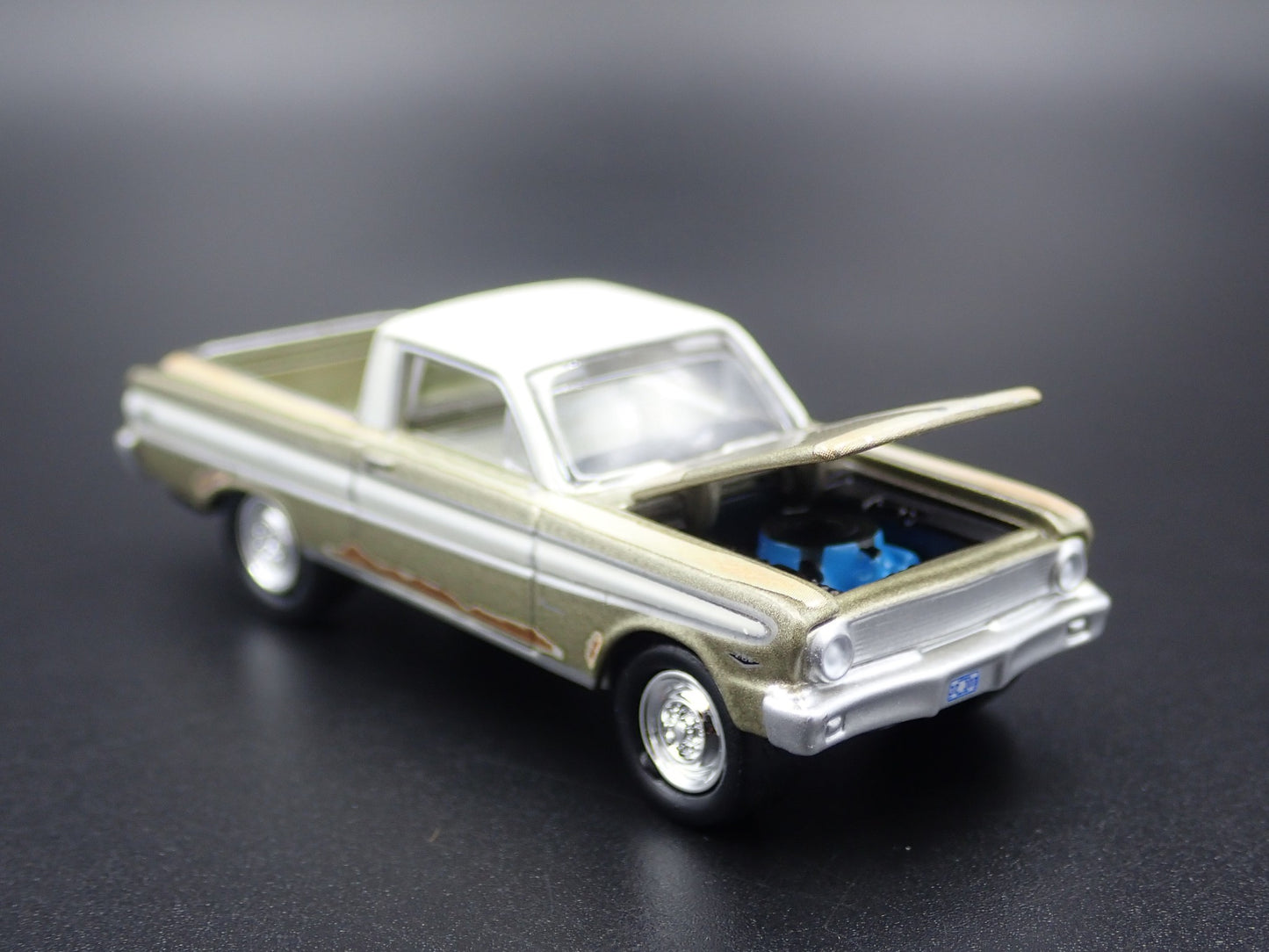 1964 64 FORD FALCON RANCHERO HITCH RUSTED BARN FIND 1:64 SCALE DIECAST MODEL CAR