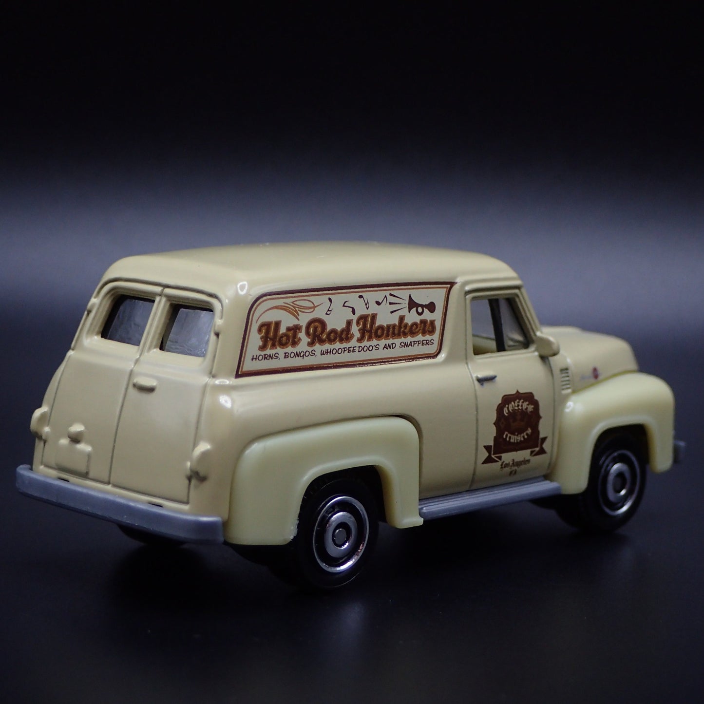 1955 55 FORD PANEL VAN ROCK A BILLY BAND 1:64 SCALE DIORAMA DIECAST MODEL CAR