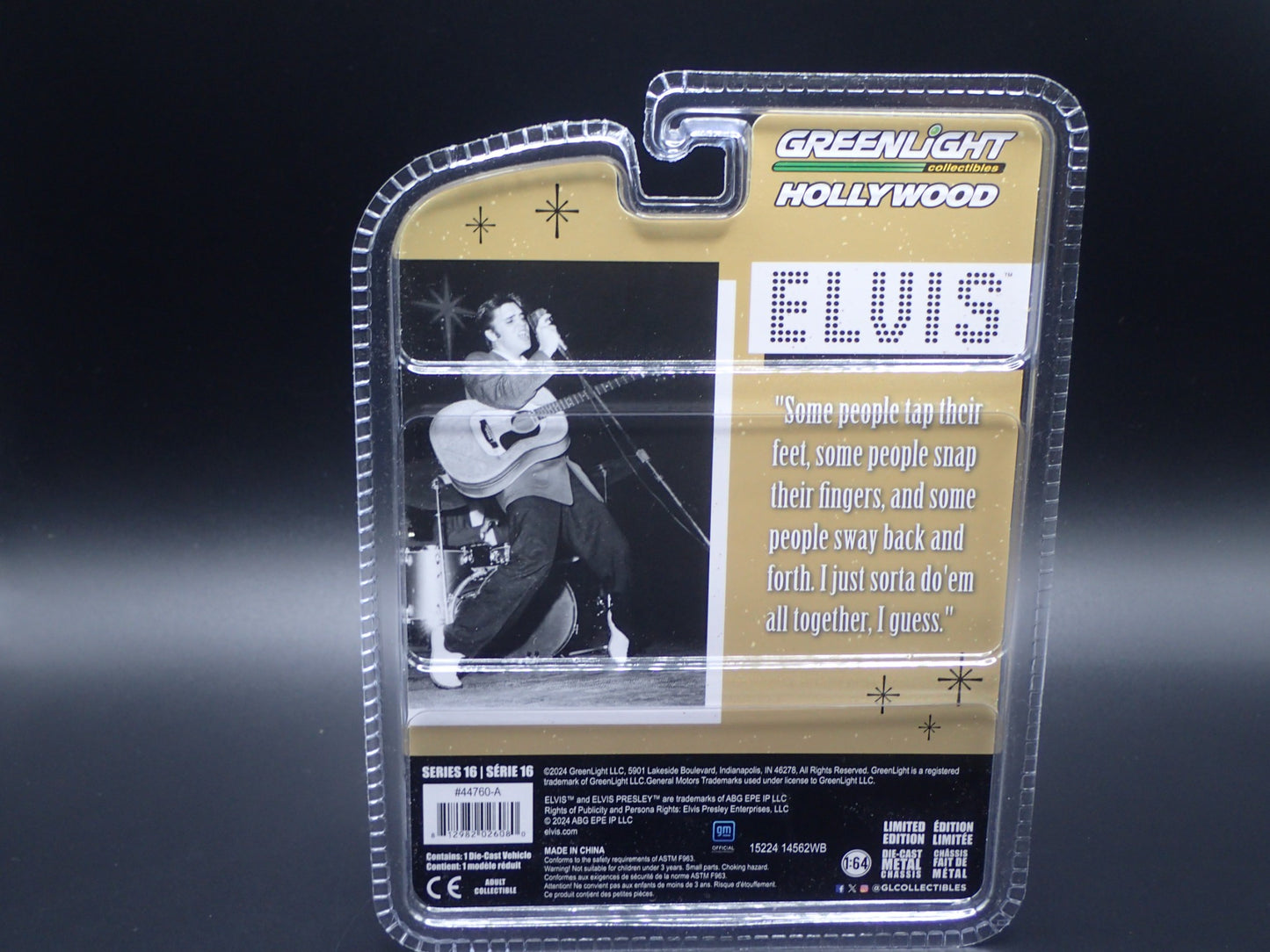 2024 GREENLIGHT 1955 CADILLAC FLEETWOOD 60 ELVIS HOLLYWOOD GREEN MACHINE CHASE