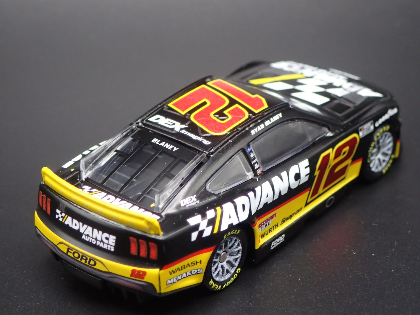 2025 25 FORD MUSTANG #12 RYAN BLANEY ADVANCE AUTO NASCAR 1:64 SCALE DIECAST CAR