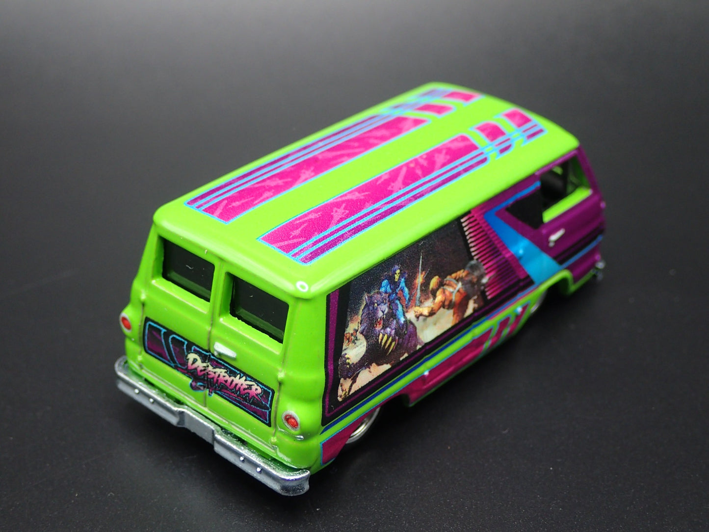 1966 66 DODGE A100 VAN MASTERS OF THE UNIVERSE 1/64 SCALE DIECAST MODEL CAR