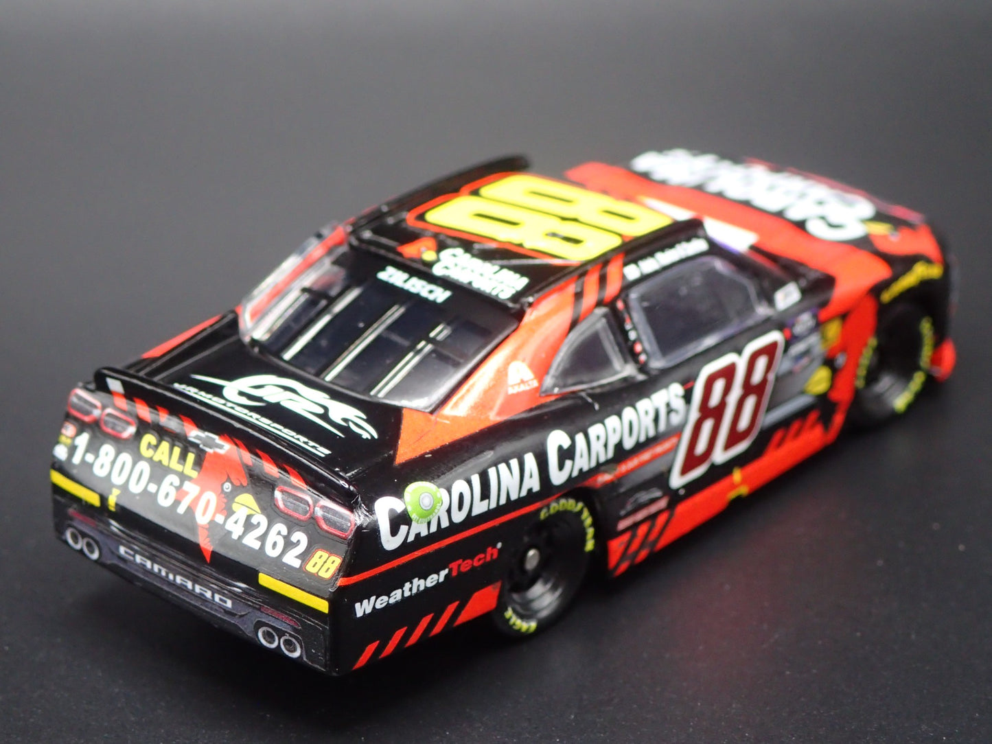 2024 CHEVY CAMARO 88 CONNER ZILISCH CAROLINA CAR NASCAR 1:64 DIECAST MODEL CAR