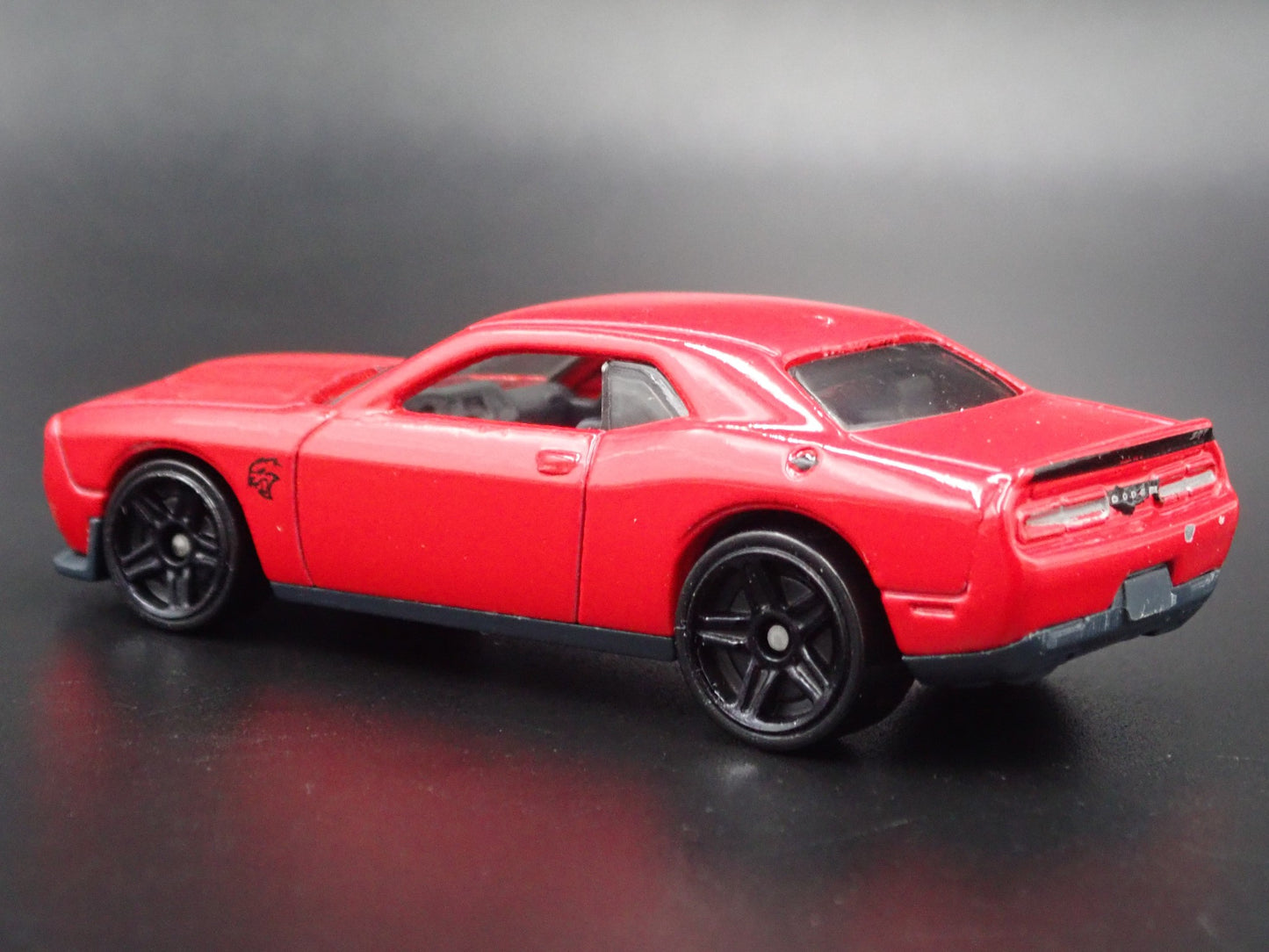 2008-2023 DODGE CHALLENGER SRT HELLCAT RED 1/64 SCALE DIORAMA DIECAST MODEL CAR