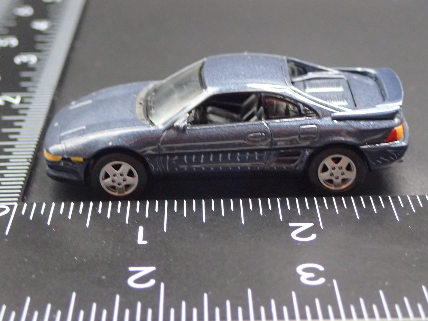 1989-1999 TOYOTA MR2 TURBO GRAY 1/64 SCALE COLLECTIBLE DIORAMA DIECAST MODEL CAR