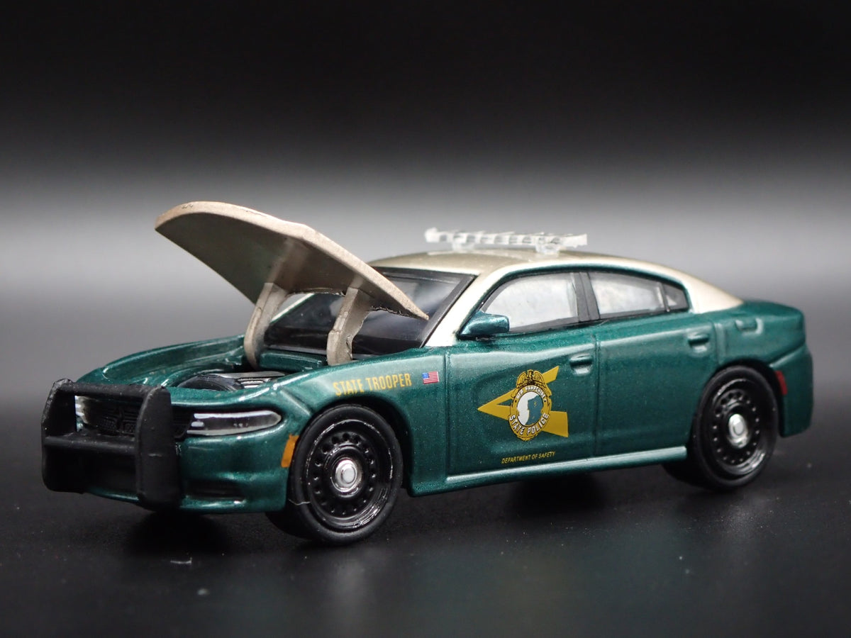 2018 18 DODGE CHARGER PURSUIT NEW HAMPSHIRE STATE POLICE 1:64 DIECAST MODEL CAR-Burning Rubber Toy Company
