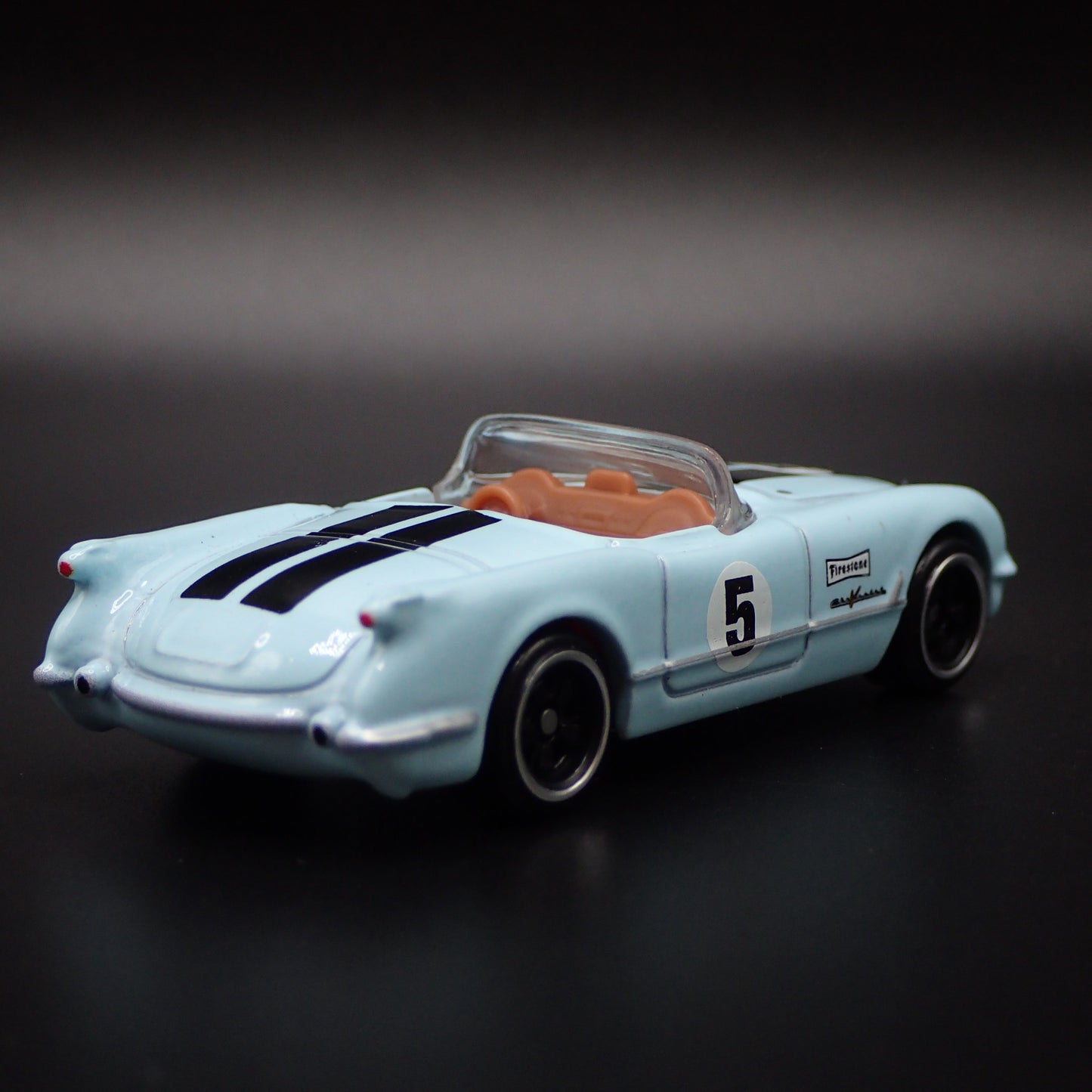 1955 55 CHEVY CHEVROLET CORVETTE CONVERTIBLE BLUE 1:64 SCALE DIECAST MODEL CAR