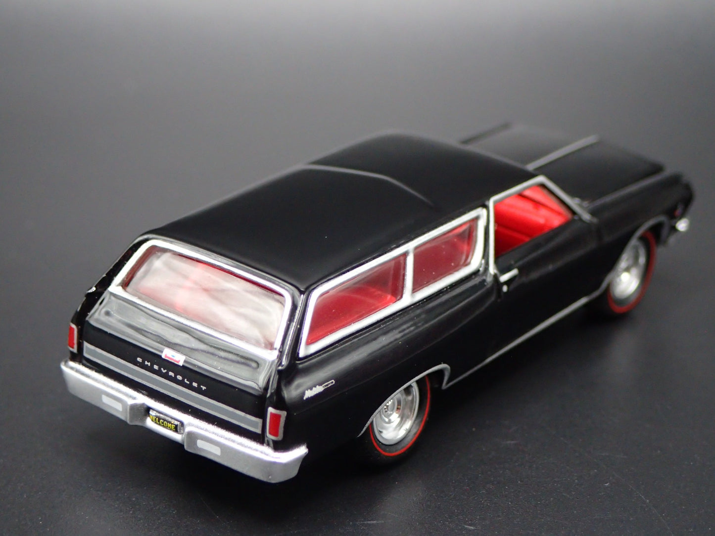 1965 65 CHEVY CHEVROLET CHEVELLE STATION WAGON BLK 1:64 SCALE DIECAST MODEL CAR