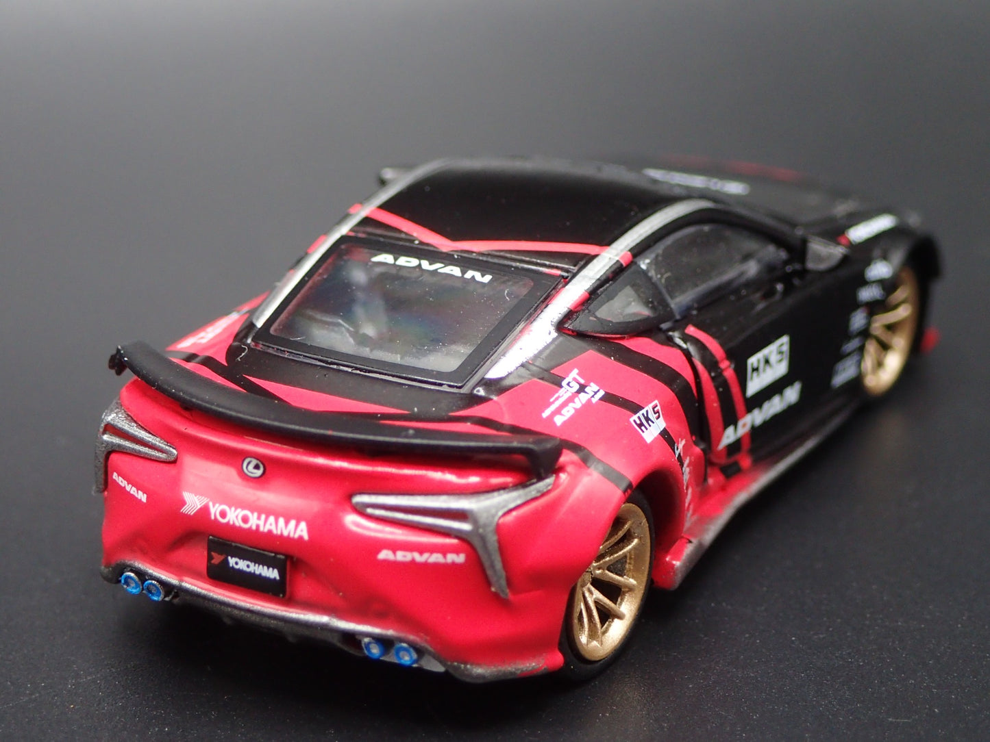 2018-2025 LEXUS LC 500 LB WORKS HKS ADVAN 1/64 SCALE DIORAMA DIECAST MODEL CAR