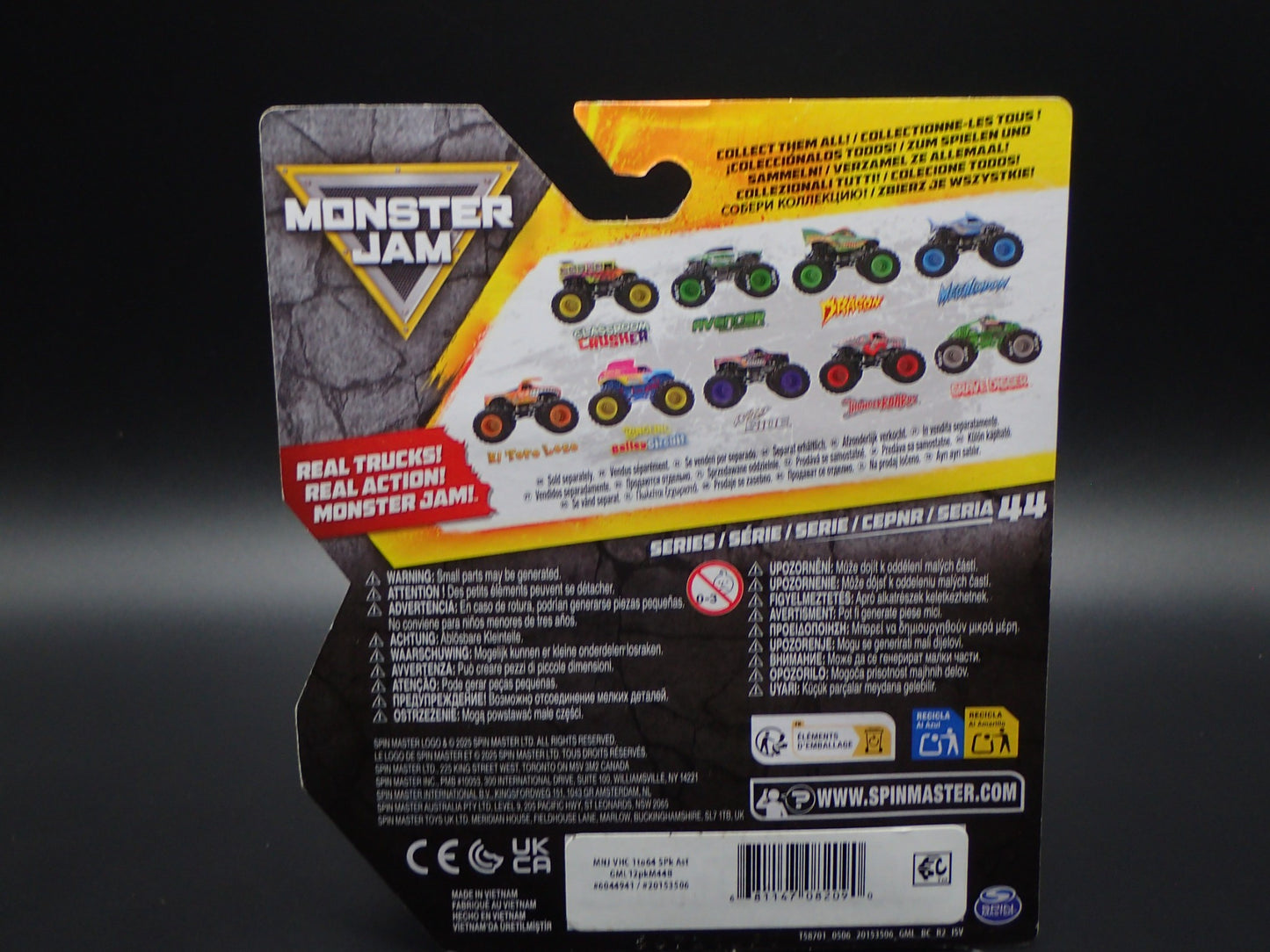 2025 SPIN MASTER MONSTER JAM TRUCK WILD SIDE ARENA FAVORITES SERIES 44 RARE