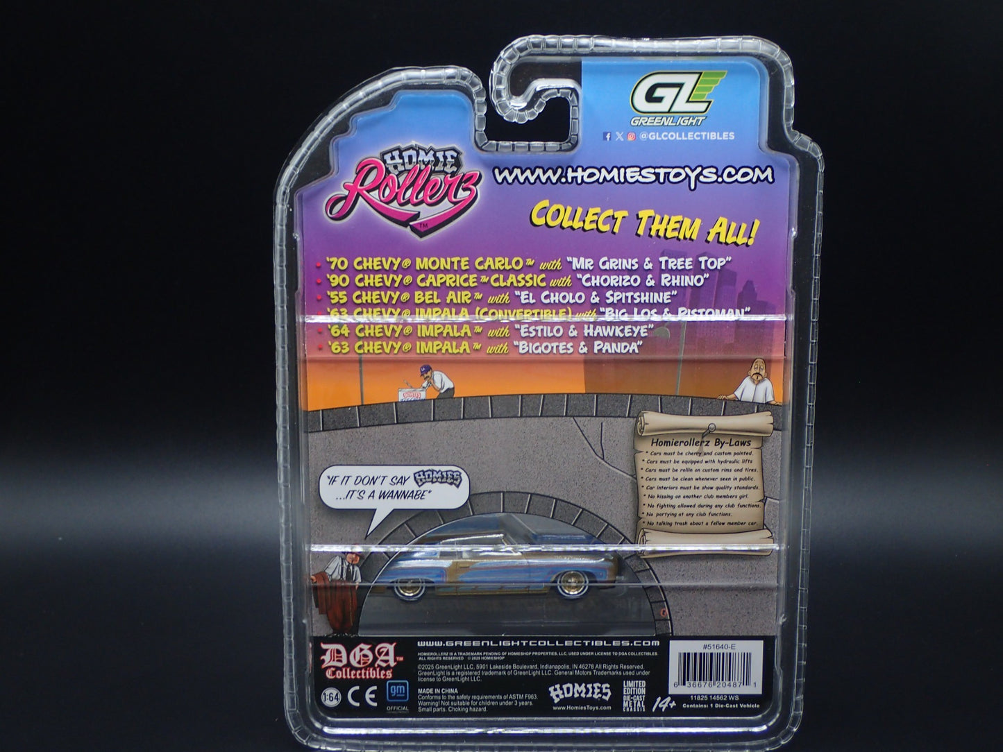 2025 GREENLIGHT GREEN MACHINE 1970 CHEVY MONTE CARLO HOMIE ROLLERZ GOLD CHASE
