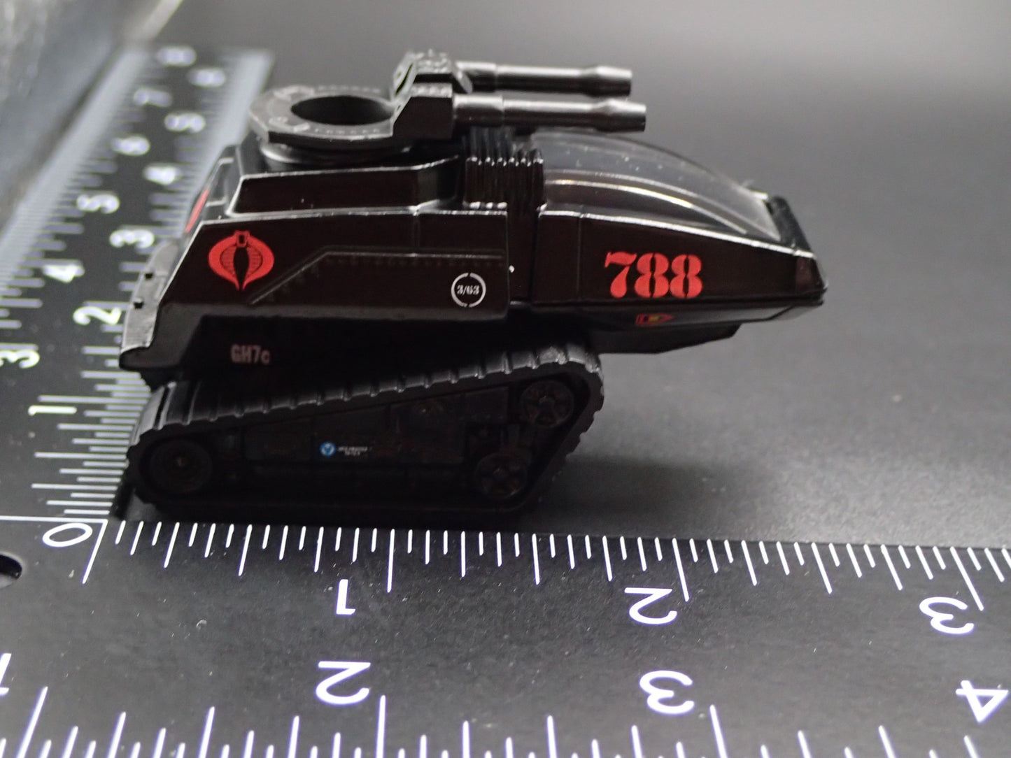 GI JOE COBRA H I S S HISS ARMORED TANK BLACK 1:64 SCALE DIECAST MODEL CAR