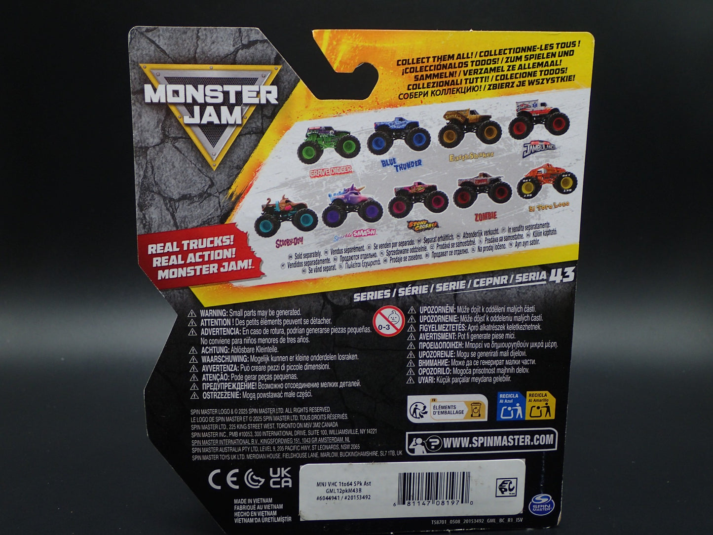 2025 SPIN MASTER MONSTER JAM TRUCK EL TORO LOCO TRAINING TRUCKS CHASE SERIES 43