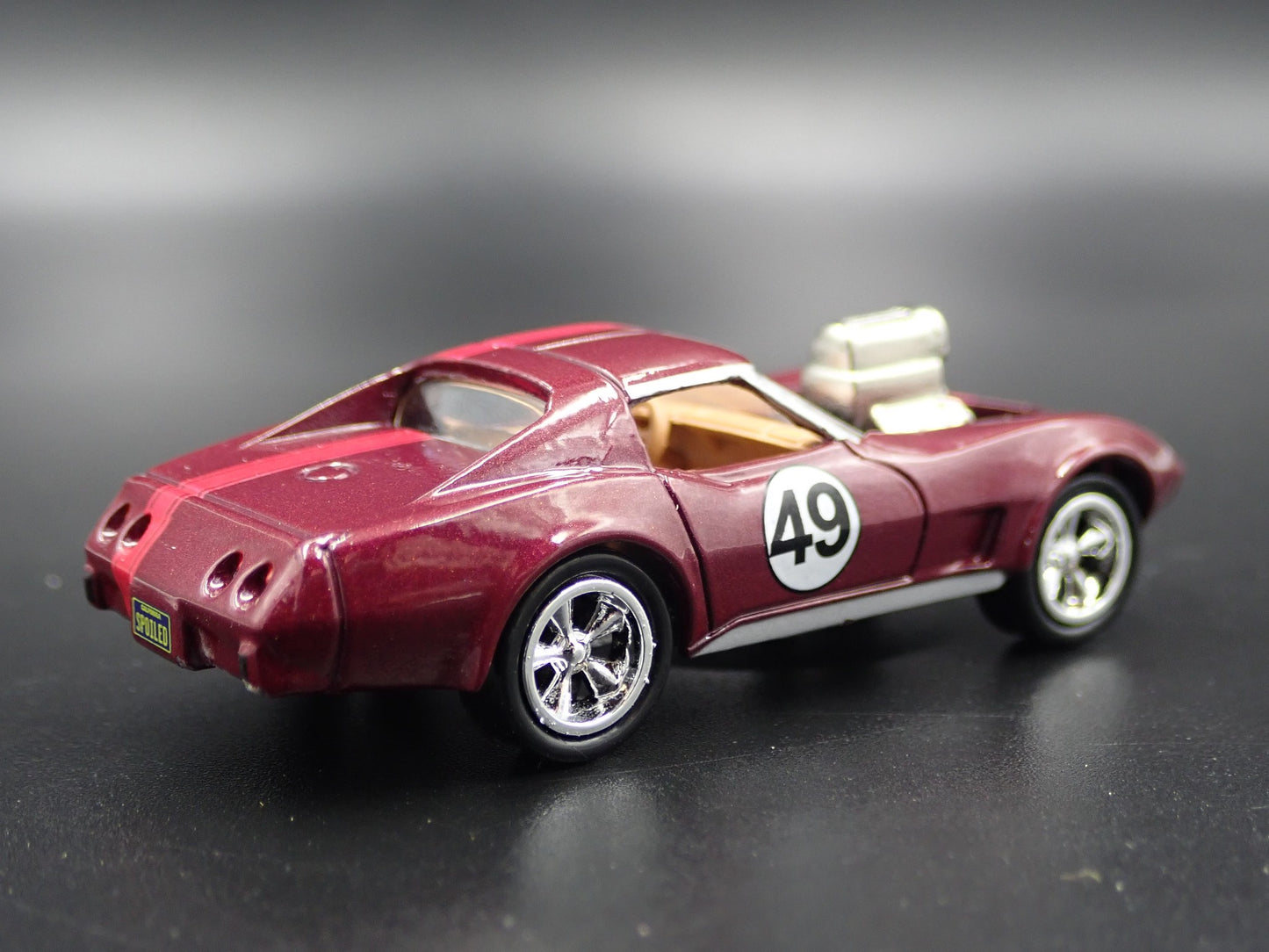 1975 75 CHEVY CHEVROLET CORVETTE BLOWN ENGINE RED 1:64 SCALE DIECAST MODEL CAR