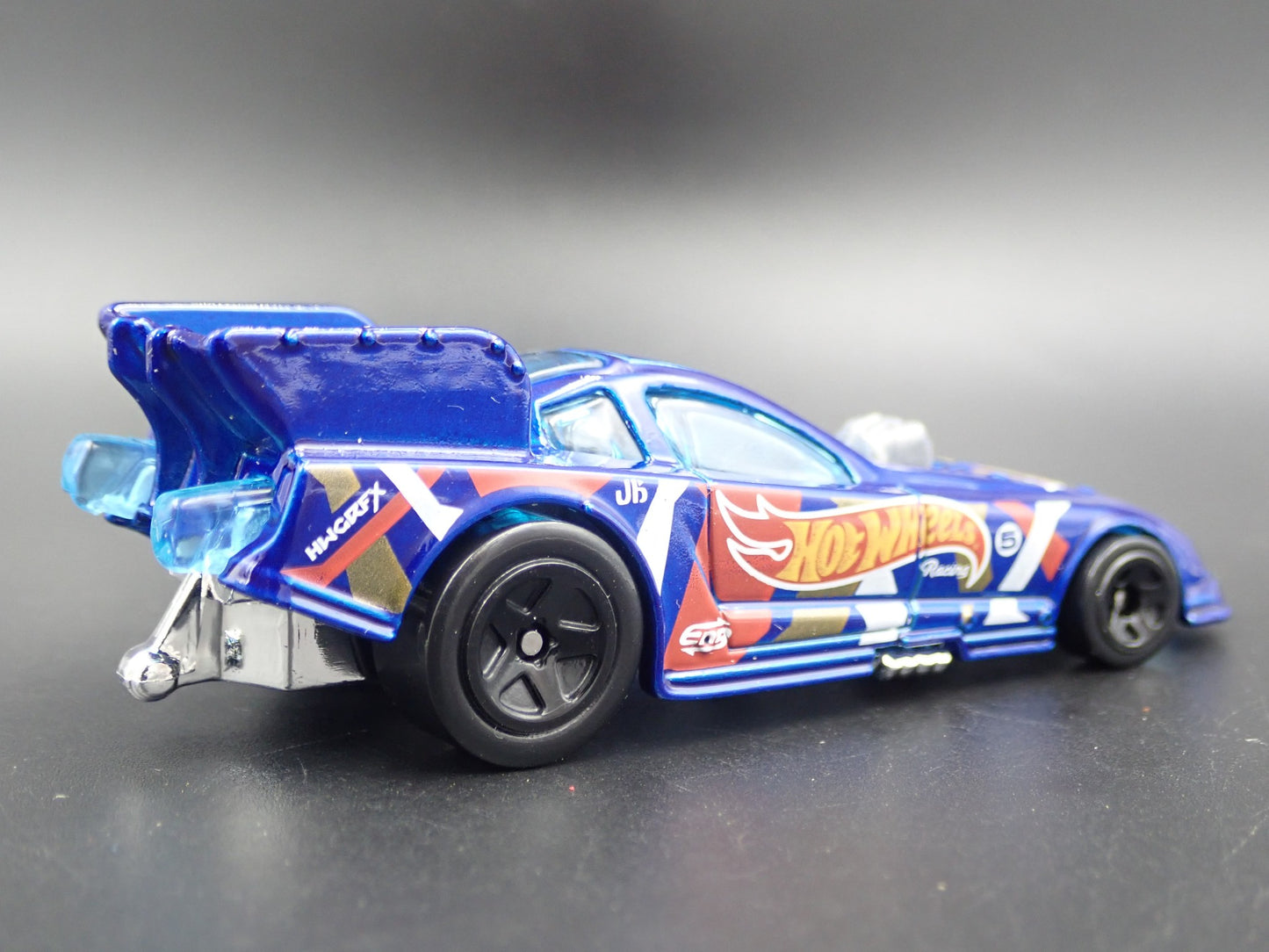 2005- 2009 FORD MUSTANG FUNNY CAR NHRA BLUE 1:64 SCALE DIORAMA DIECAST MODEL CAR