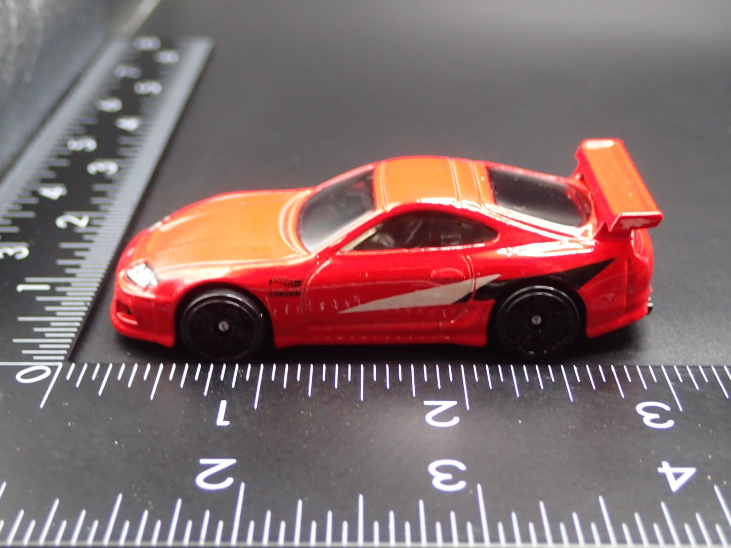1995-1997 TOYOTA SUPRA MK4 RED 1/64 SCALE COLLECTIBLE DIORAMA DIECAST MODEL CAR