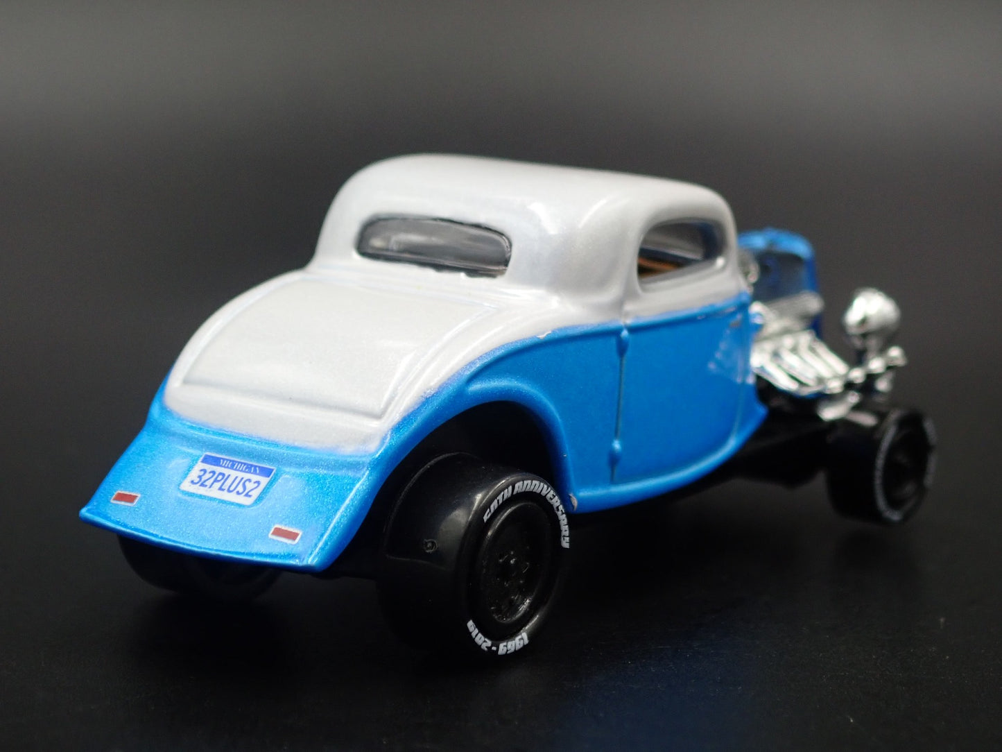 1934 34 FORD COUPE HOT ROD BLUE 1:64 SCALE COLLECTIBLE DIORAMA DIECAST MODEL CAR