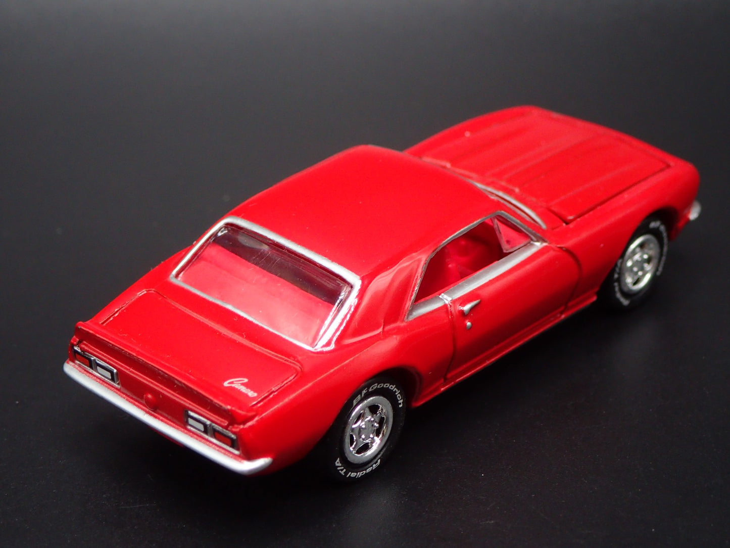 1967 67 CHEVY CHEVROLET CAMARO COUPE RED 1:64 SCALE DIORAMA DIECAST MODEL CAR