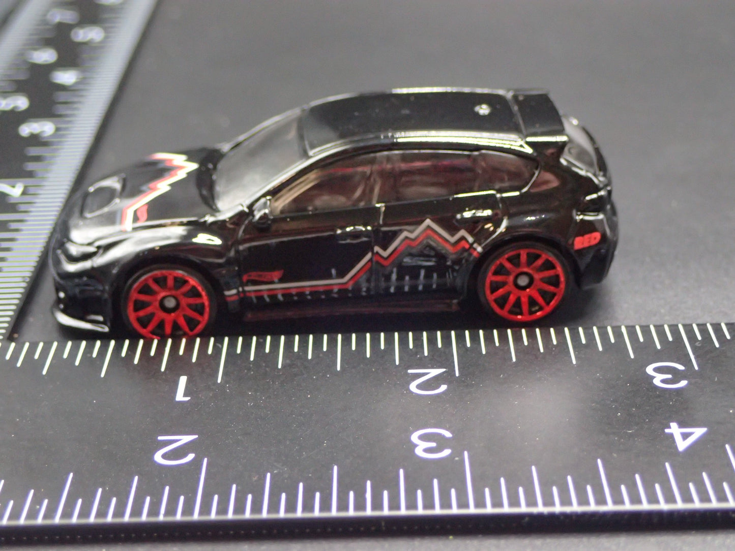 2007-2014 SUBARU WRX STI BLACK 1:64 SCALE COLLECTIBLE DIORAMA DIECAST MODEL CAR