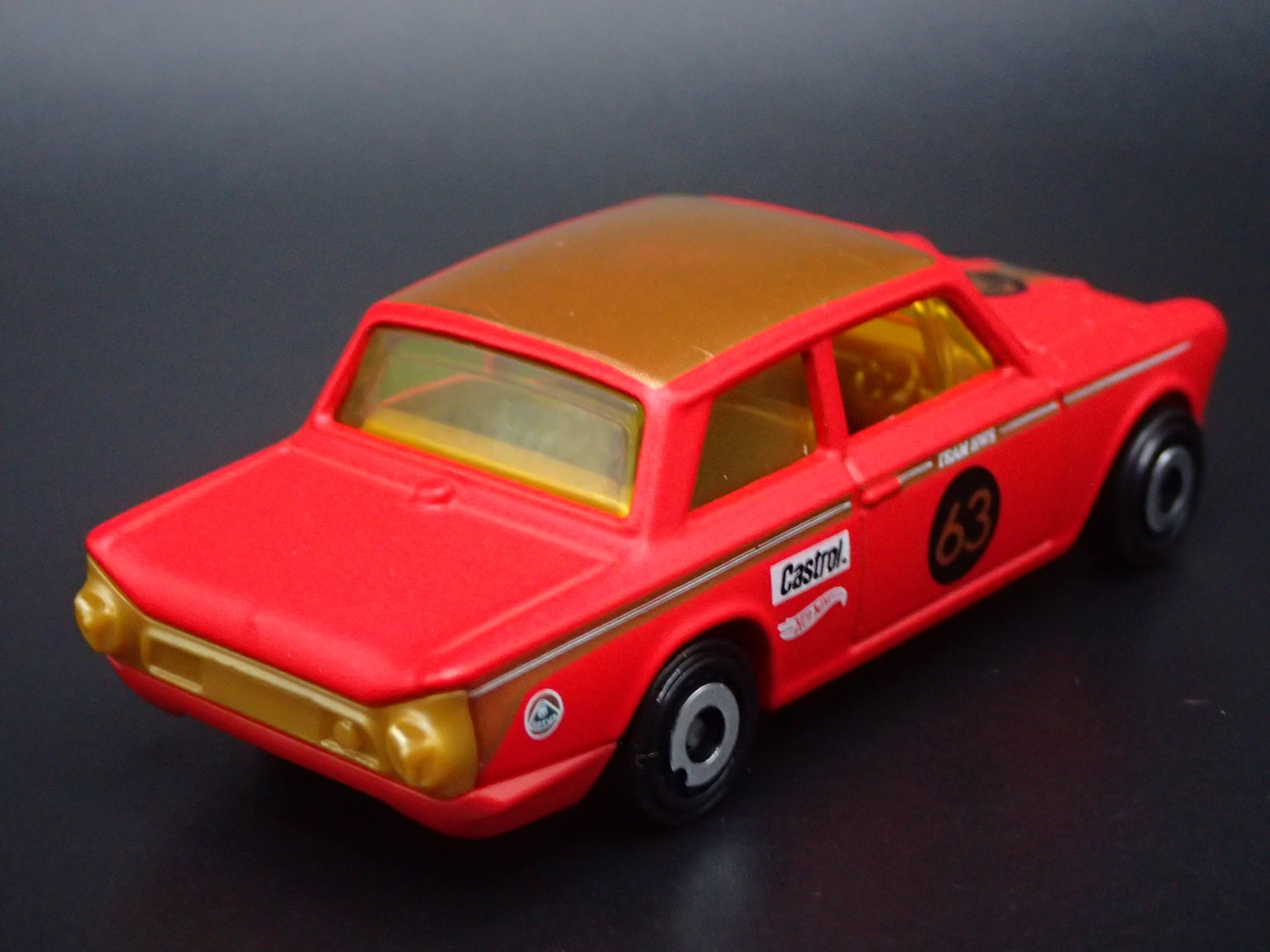 1963-1966 LOTUS CORTINA RED 1:64 SCALE COLLECTIBLE DIORAMA DIECAST MODEL CAR