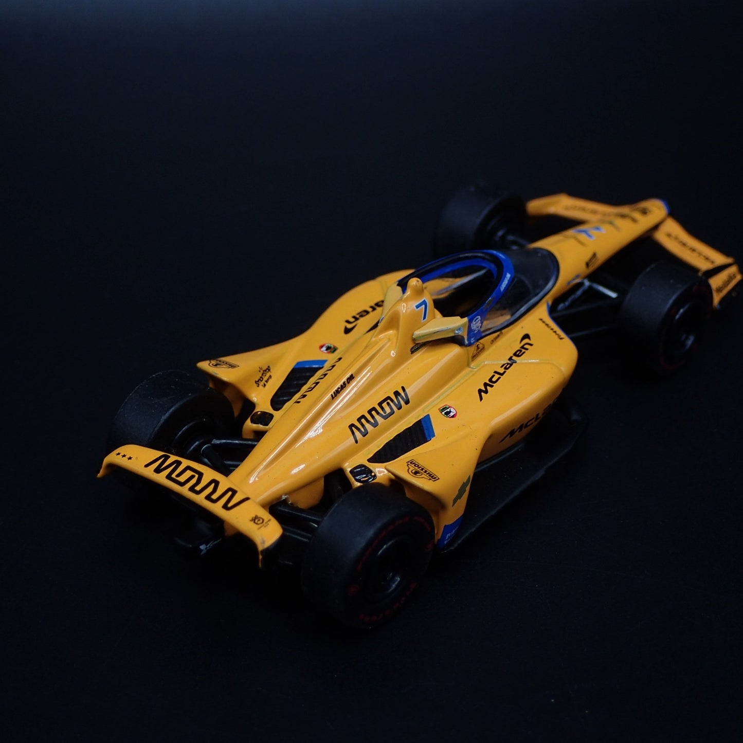 2023 23 INDY RACING CHEVY 7 ALEXANDER ROSSI MCLAREN 1:64 SCALE DIECAST MODEL CAR