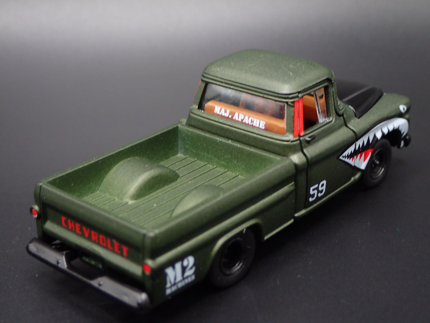 1959 59 CHEVY CHEVROLET APACHE FLEETLINE TRUCK 1:64 SCALE DIECAST MODEL CAR