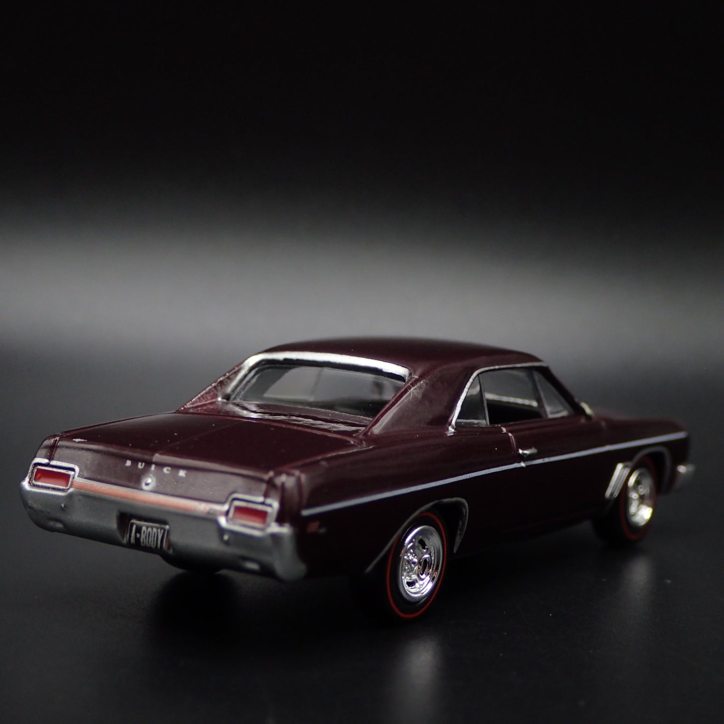 1967 67 BUICK GS 400 BURGUNDY 1:64 SCALE COLLECTIBLE DIORAMA DIECAST MODEL CAR