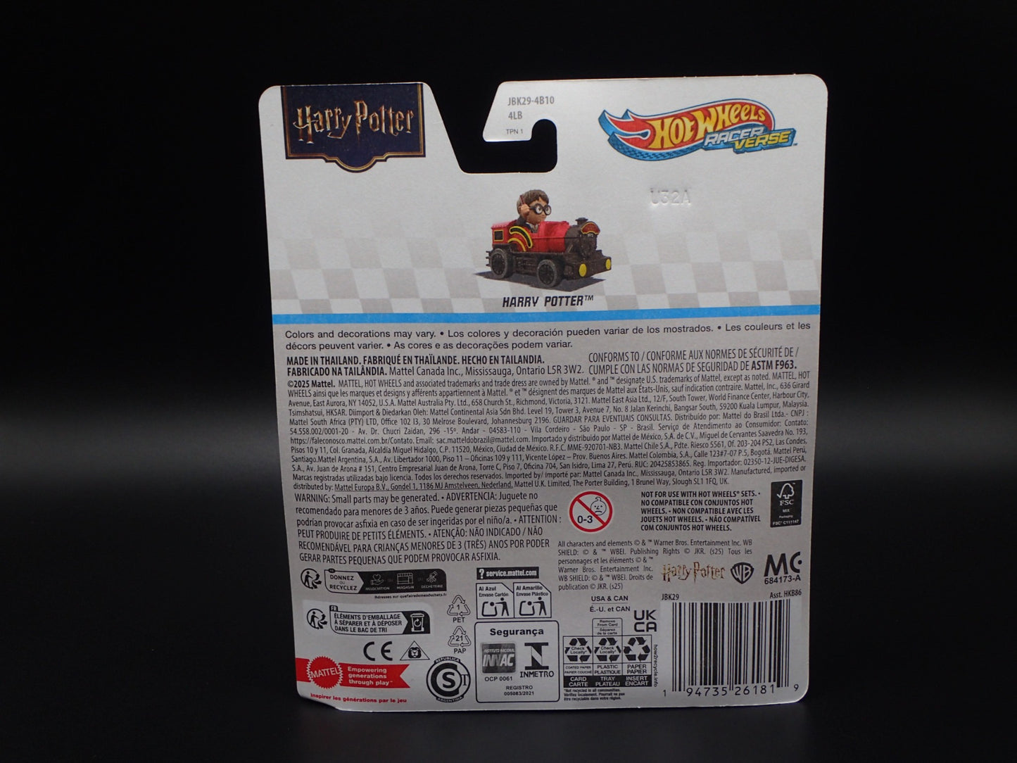 2025 HOT WHEELS RACER VERSE DISNEY HARRY POTTER HOGWARTS EXPRESS BRAND NEW
