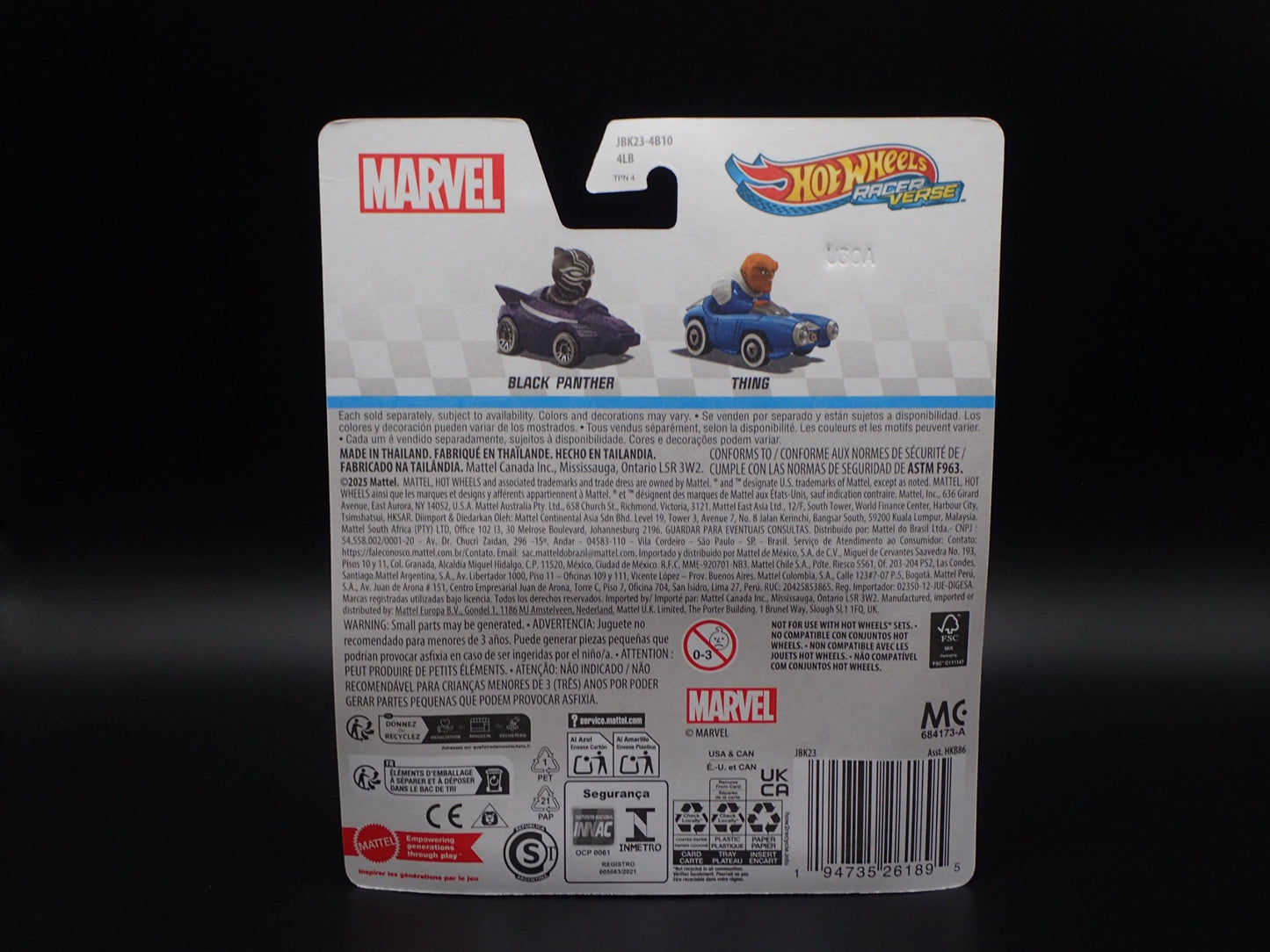 2025 HOT WHEELS RACER VERSE DISNEY FANTASTIC 4 FIRST STEPS THING BRAND NEW