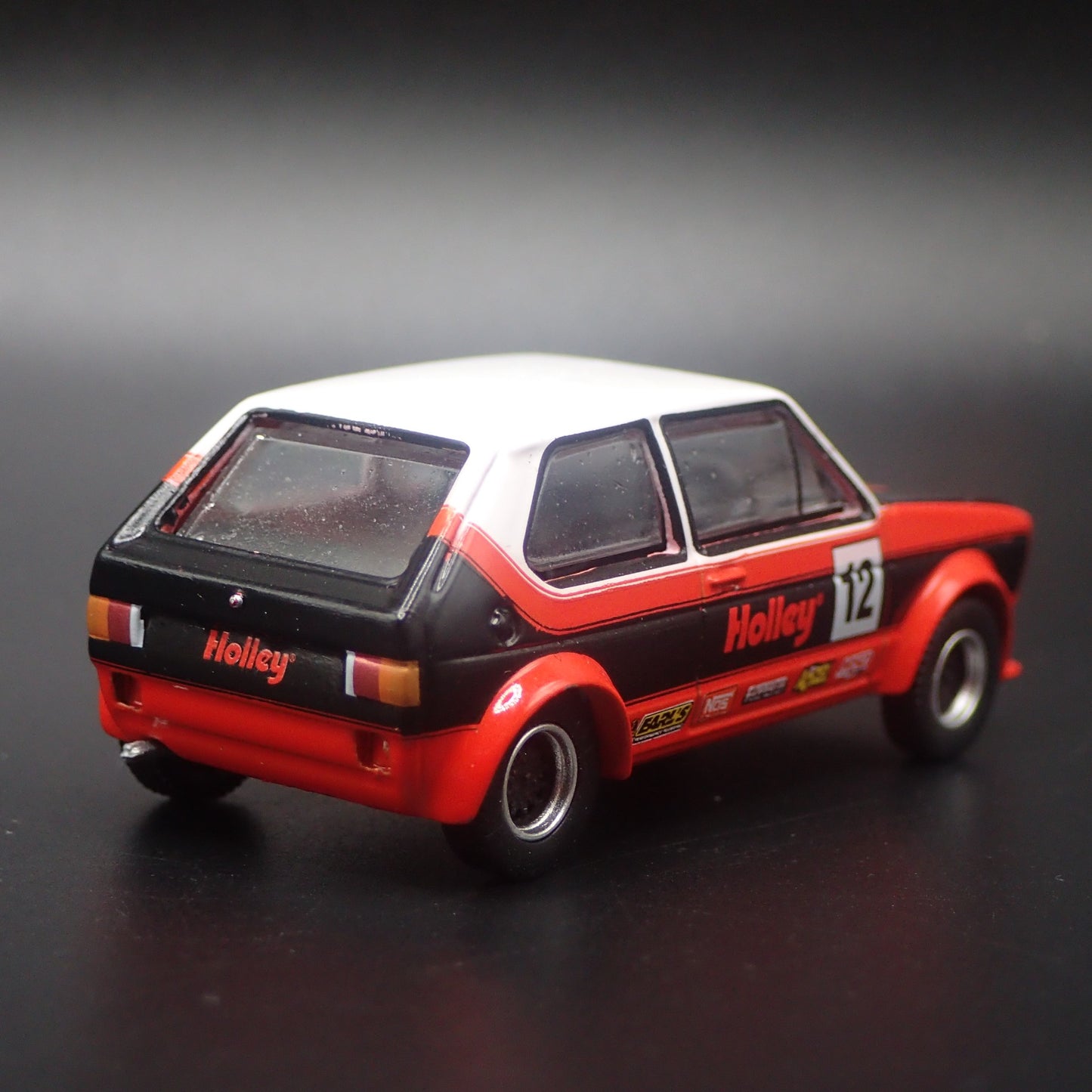 1976 76 VW VOLKSWAGEN RABBIT MK1 HOLLEY 1:64 SCALE DIORAMA DIECAST MODEL CAR