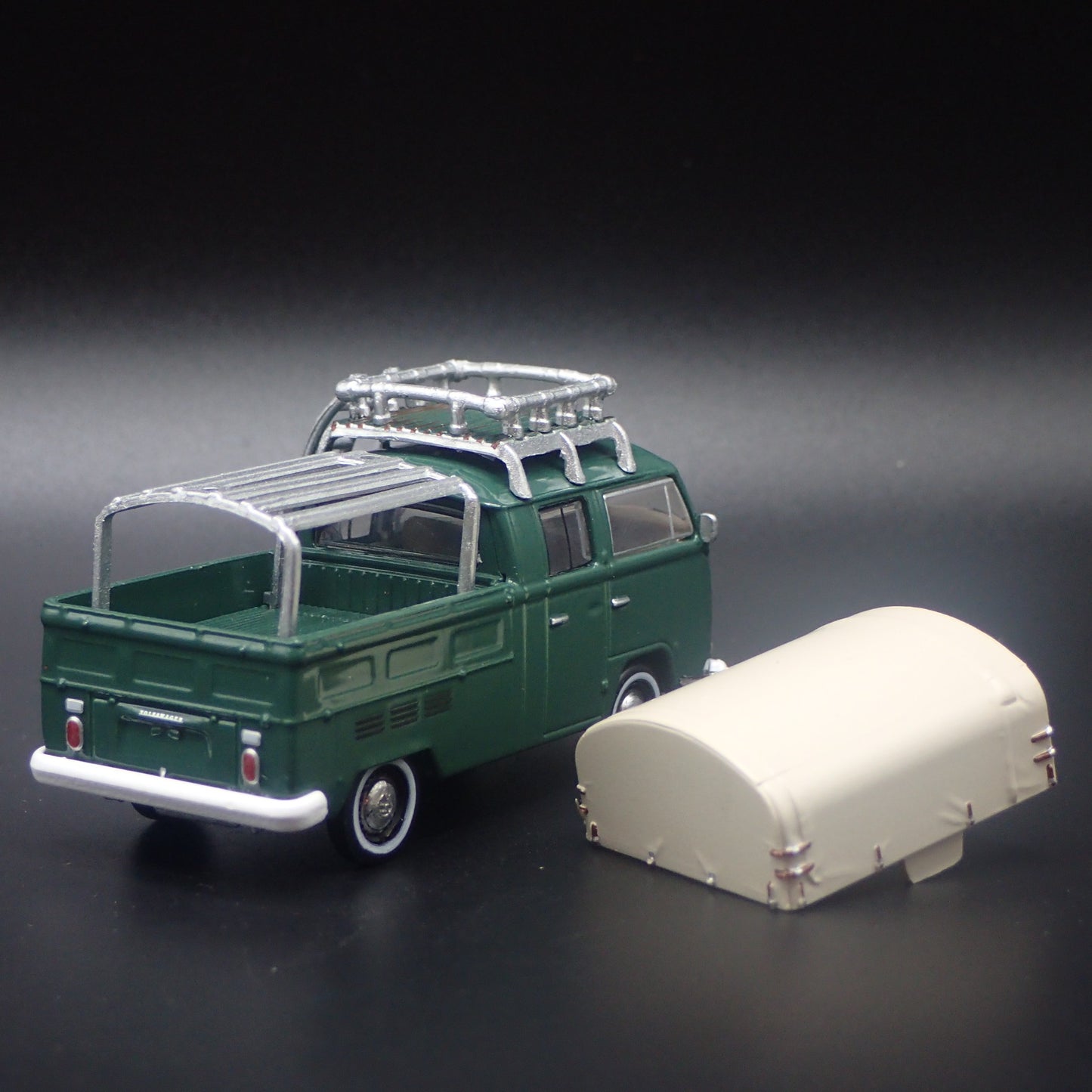 1967-1979 VW VOLKSWAGEN TYPE 2 DOUBLE CAB PICKUP 1/64 SCALE DIECAST MODEL CAR