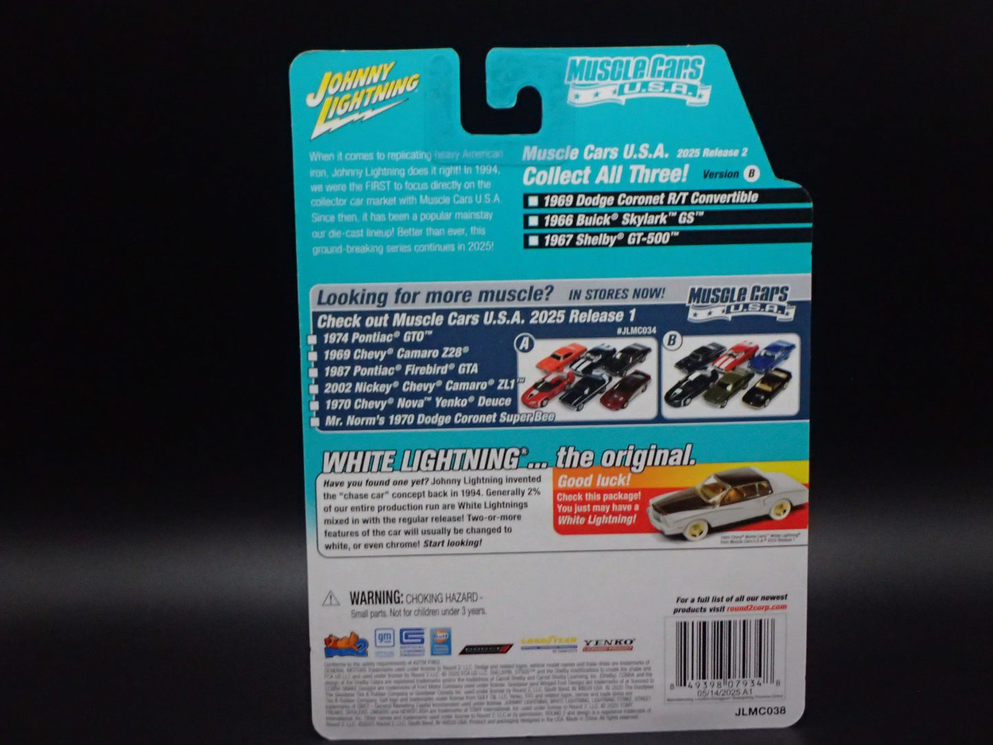 2025 JOHNNY WHITE LIGHTNING 1969 DODGE CORONET RT CONV MUSCLE CAR USA 2 B CHASE