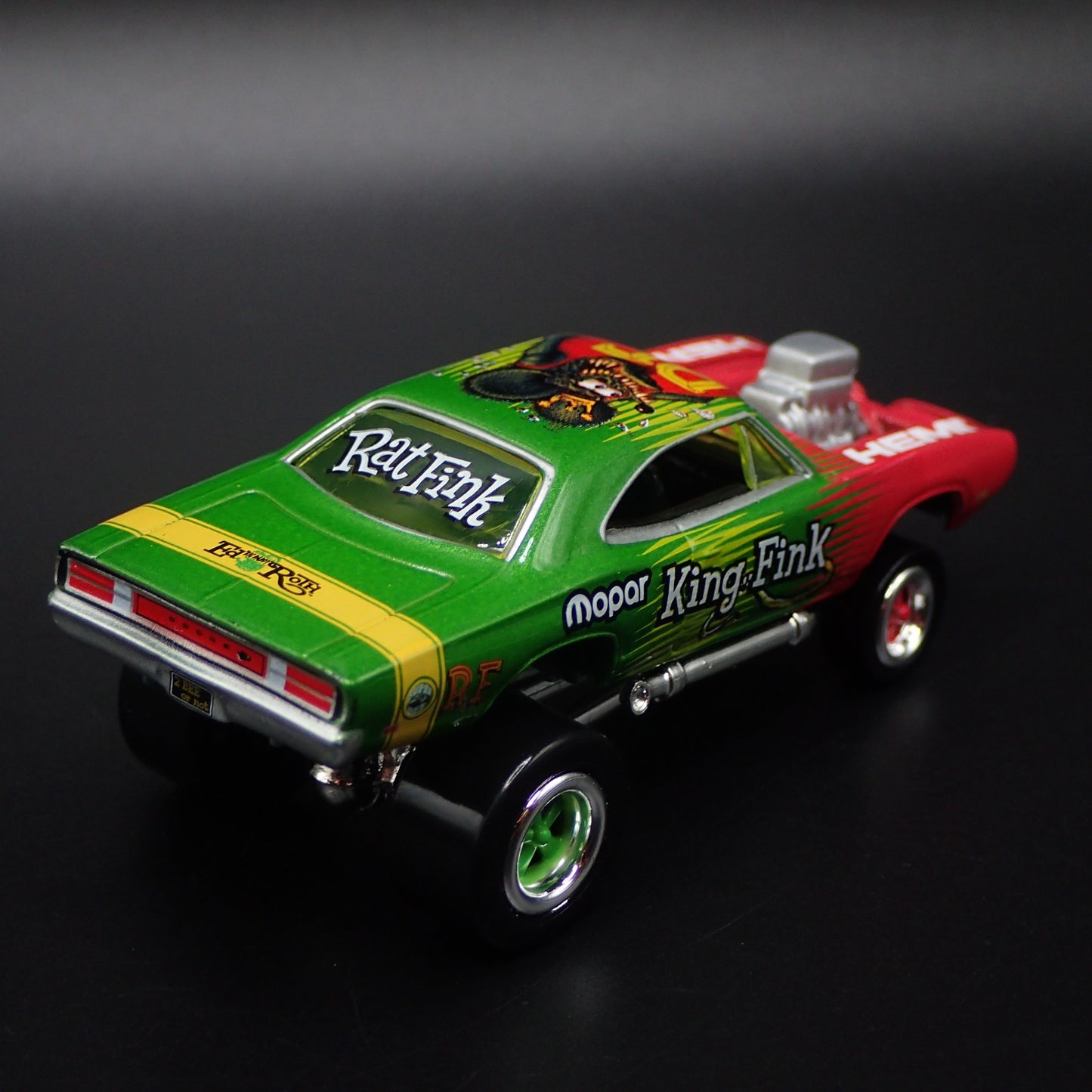 1970 70 DODGE SUPER BEE ZINGER RAT FINK 1:64 SCALE DIORAMA DIECAST MODEL CAR