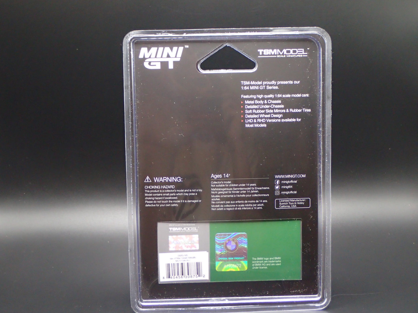 BMW M5 GREEN RAW CHASE TSM MODEL MINI GT 1086 1/64 SCALE 2026