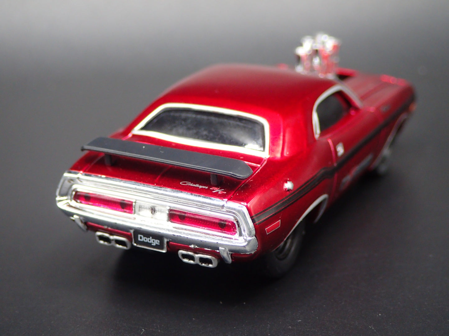 1970 70 DODGE CHALLENGER RT RED 1:64 SCALE COLLECTIBLE DIORAMA DIECAST MODEL CAR