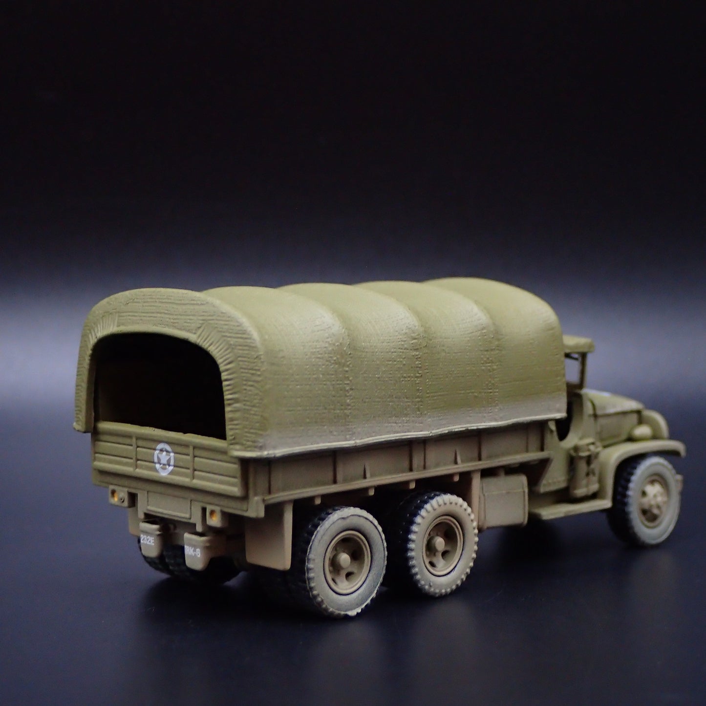 WWII GMC CCKW 2.5 TON 6X6 TRUCK MILITARY 442ND 1:87 SCALE DIECAST MODEL CAR