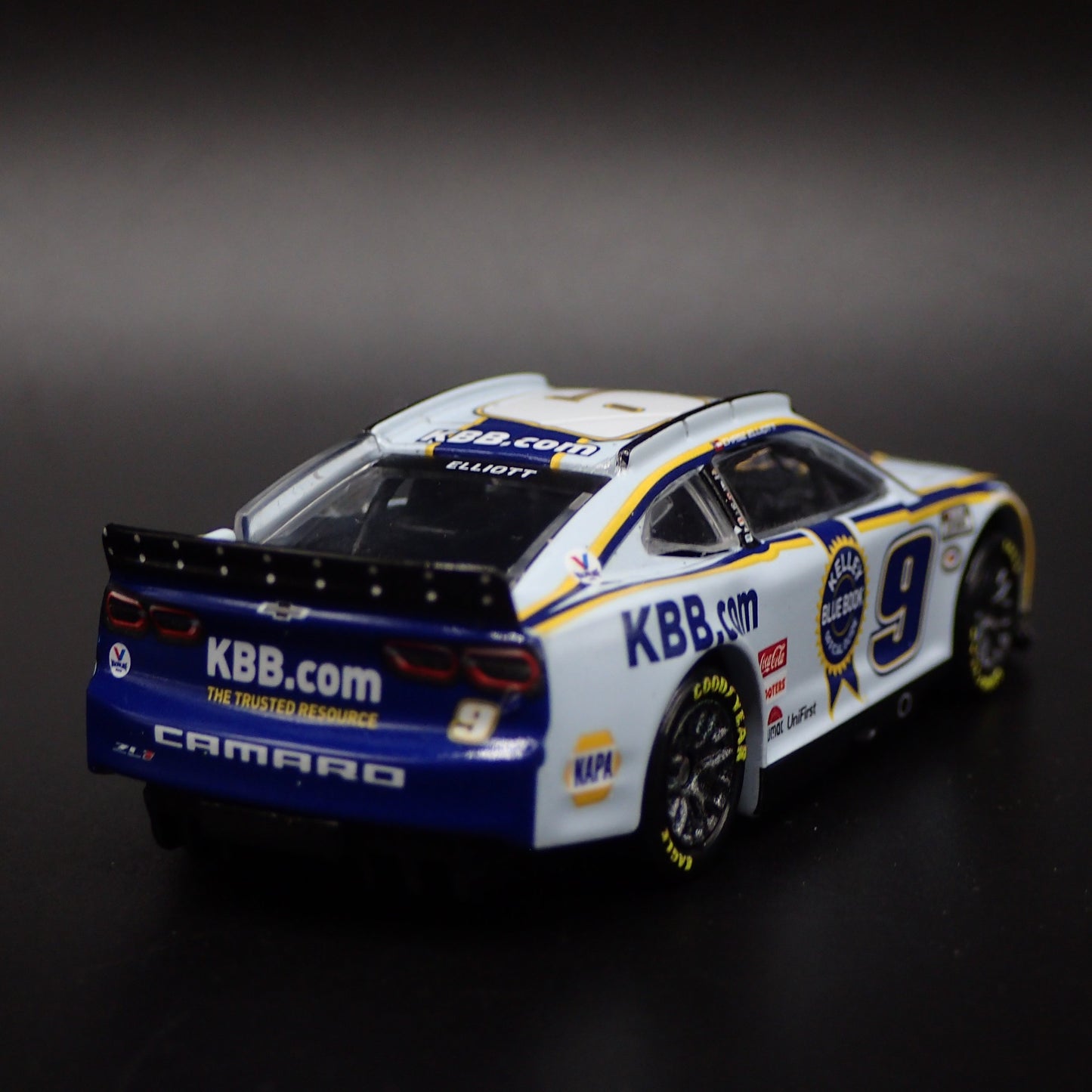 2023 CHEVY CAMARO ZL1 #9 CHASE ELLIOTT KELLEY BLUE NASCAR 1:64 SCALE DIECAST CAR