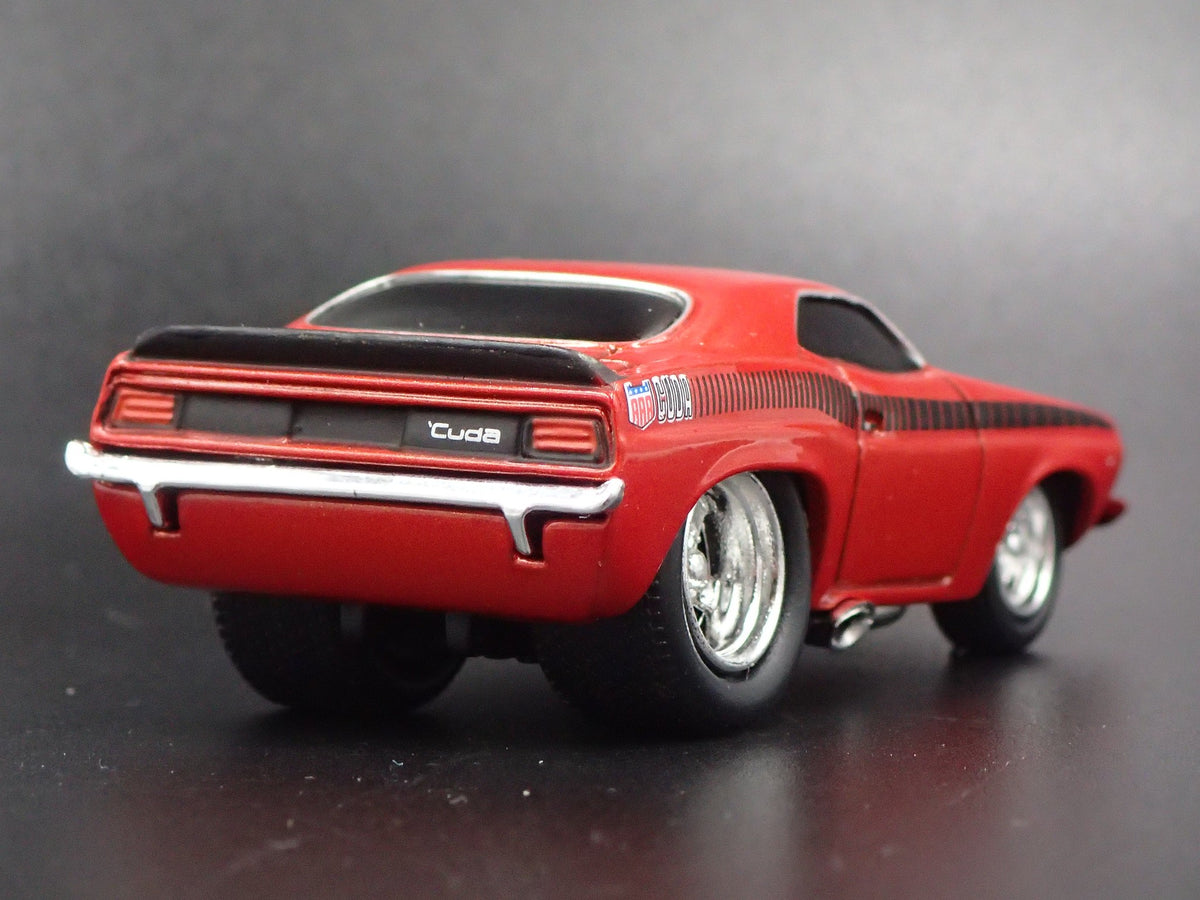 1970 PLYMOUTH AAR CUDA RARE 1:64 SCALE LIMITED DIORAMA DIECAST MODEL CAR-Burning Rubber Toy Company