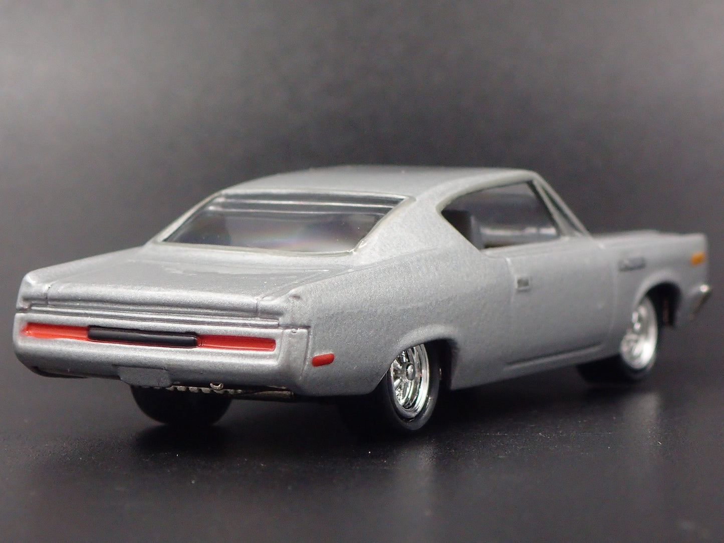 1970 AMC REBEL MACHINE SILVER 1:64 SCALE COLLECTIBLE DIORAMA DIECAST MODEL CAR