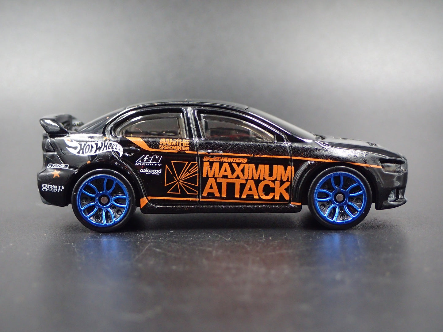 2008-2016 MITSUBISHI LANCER EVOLUTION EVO X BLACK 1:64 SCALE DIECAST MODEL CAR