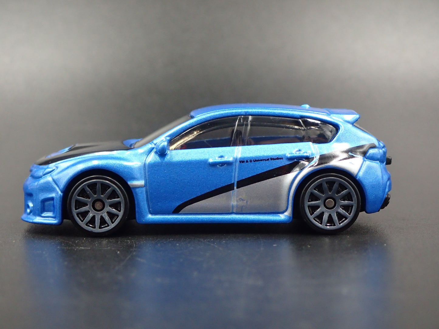 2007-2014 SUBARU WRX STI BLUE 1:64 SCALE COLLECTIBLE DIORAMA DIECAST MODEL CAR