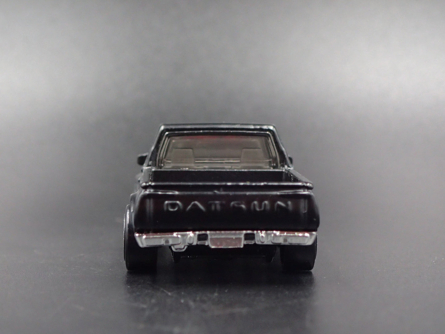 1973-1979 DATSUN 620 PICKUP TRUCK GREDDY BLACK 1:64 SCALE DIECAST MODEL CAR