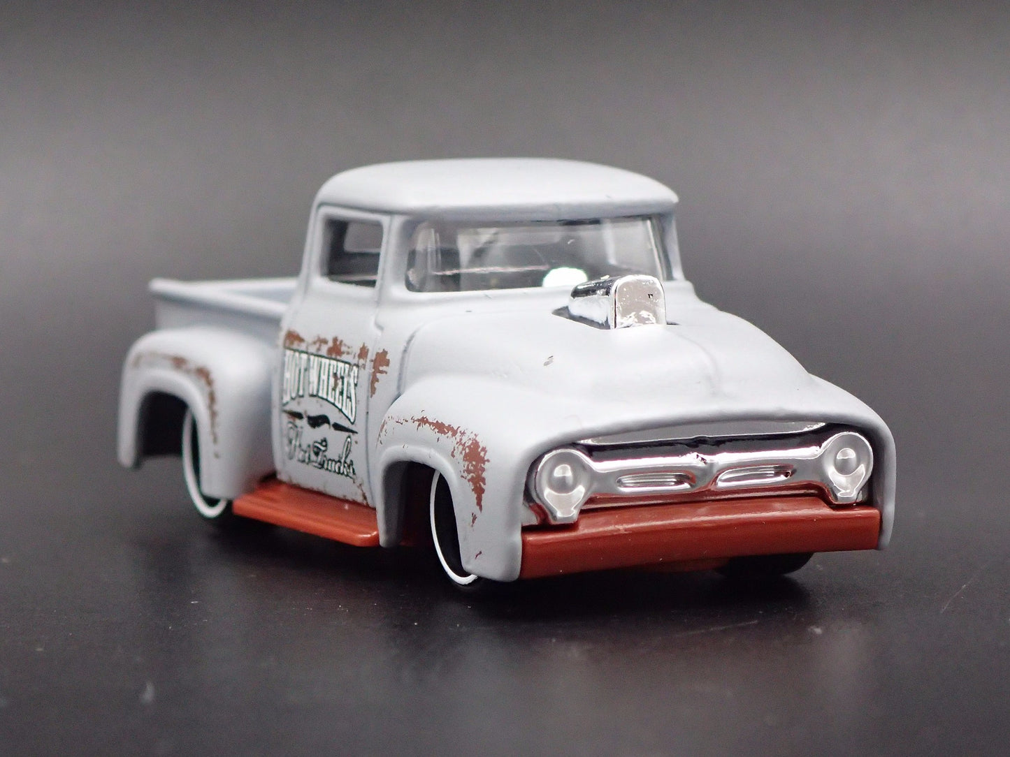 1956 56 FORD F100 PICKUP TRUCK GRAY 1:64 SCALE COLLECTIBLE DIECAST MODEL CAR