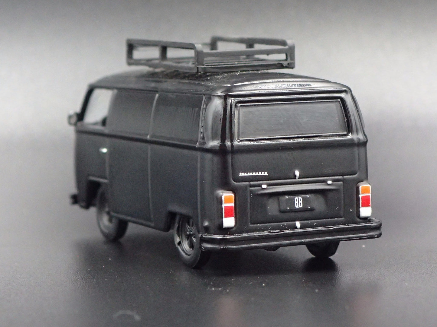 1967-1979 VW VOLKSWAGEN TYPE 2 T2 PANEL VAN BLACK 1/64 SCALE DIECAST MODEL CAR