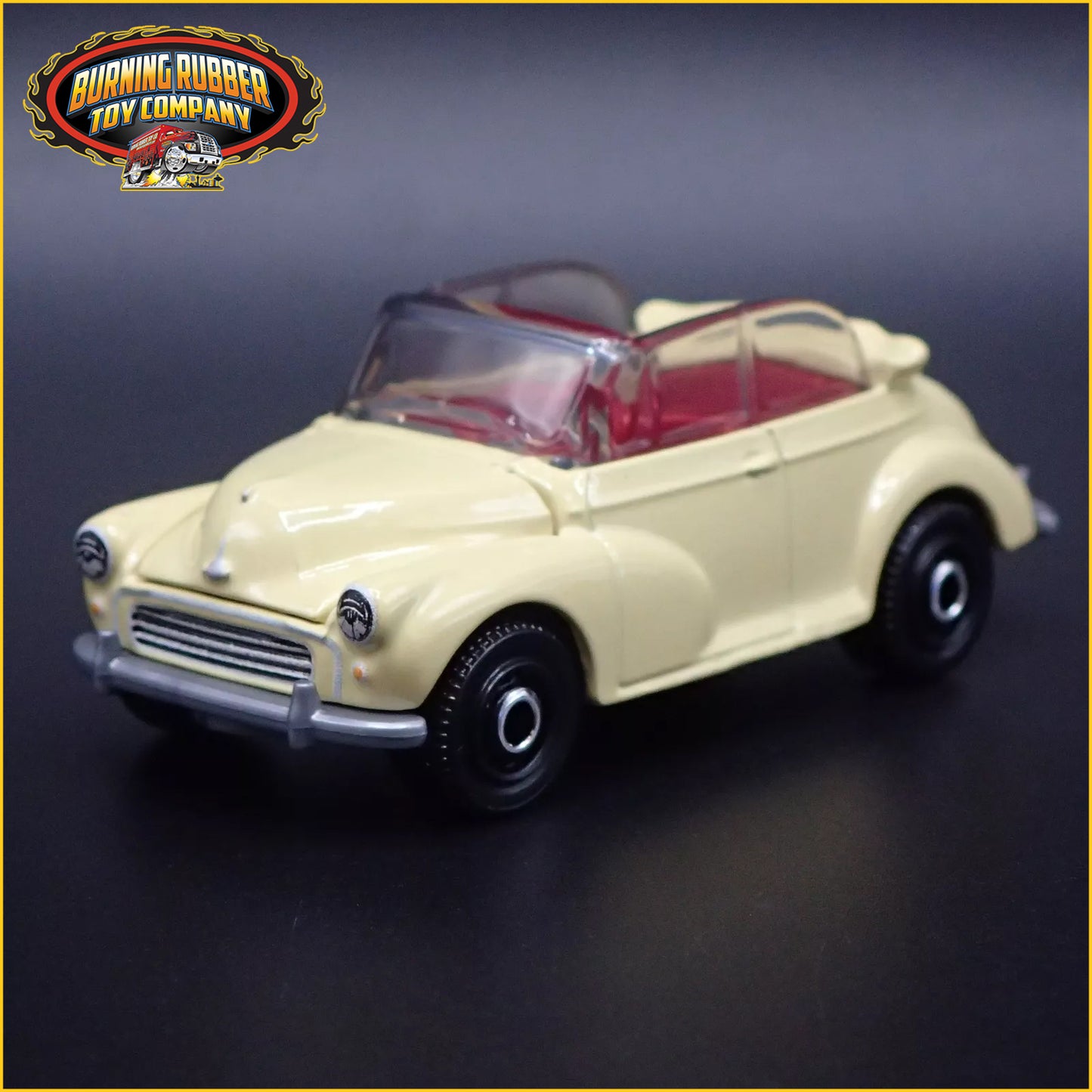 MORRIS MINOR CONVERTIBLE CREAM 1:64 SCALE COLLECTIBLE DIORAMA DIECAST MODEL CAR