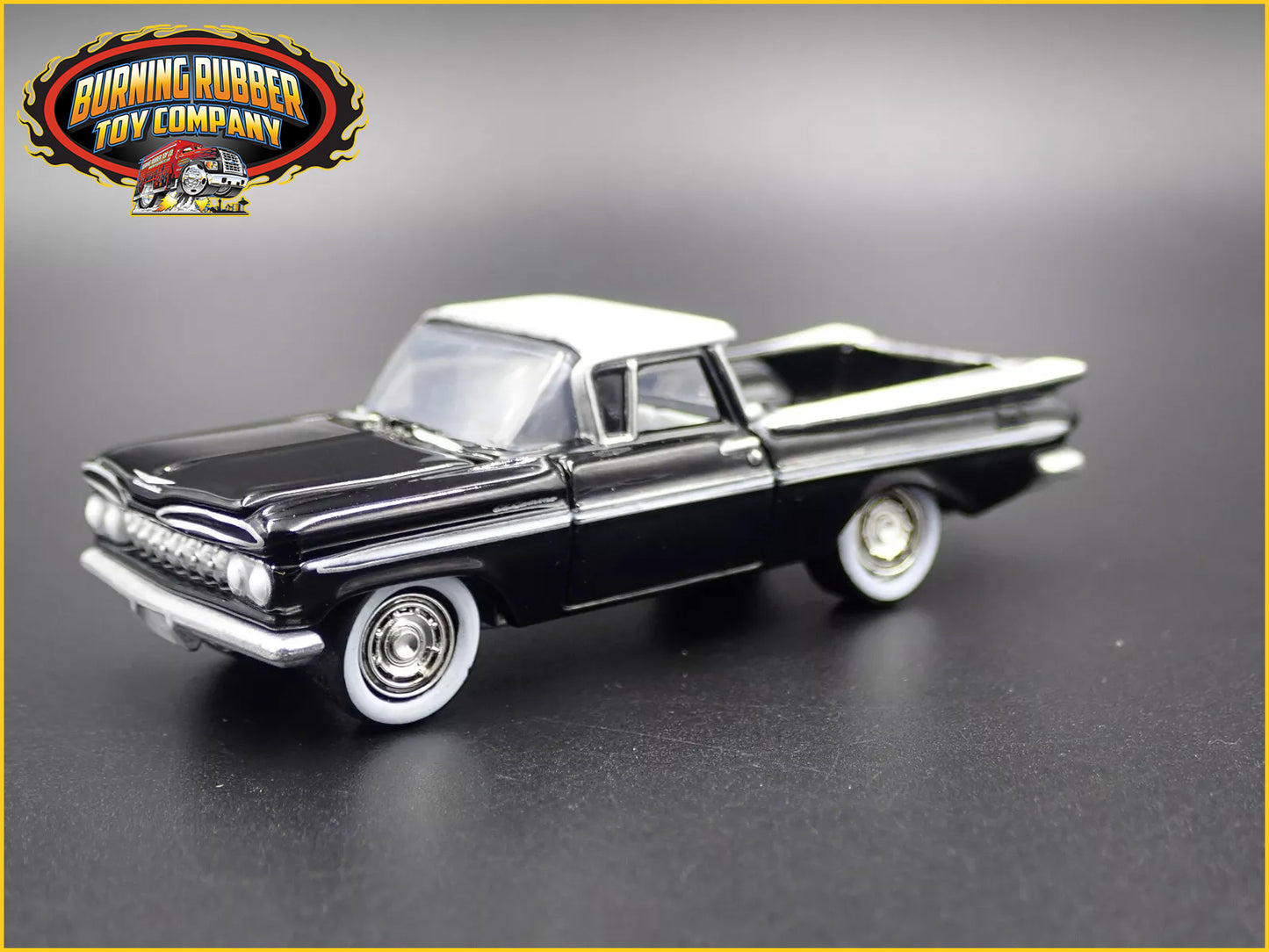 1959 59 CHEVY CHEVROLET EL CAMINO W HITCH 1/64 SCALE DIORAMA DIECAST MODEL CAR