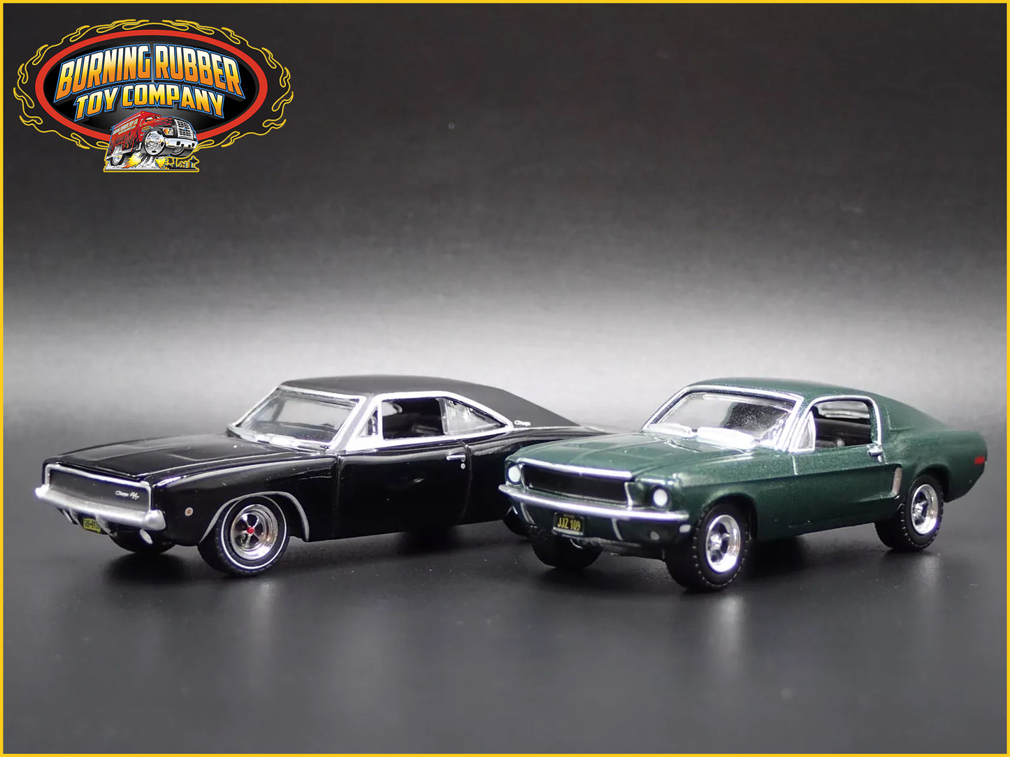 1968 68 FORD MUSTANG & DODGE CHARGER BULLITT LEGACY 1/64 SCALE DIECAST MODEL CAR