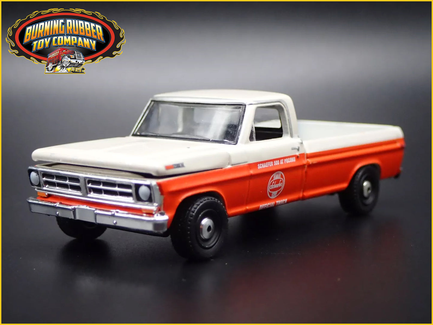1971 71 FORD F250 PICKUP TRUCK SCHAEFER 500 POCONO 1/64 SCALE DIECAST MODEL CAR