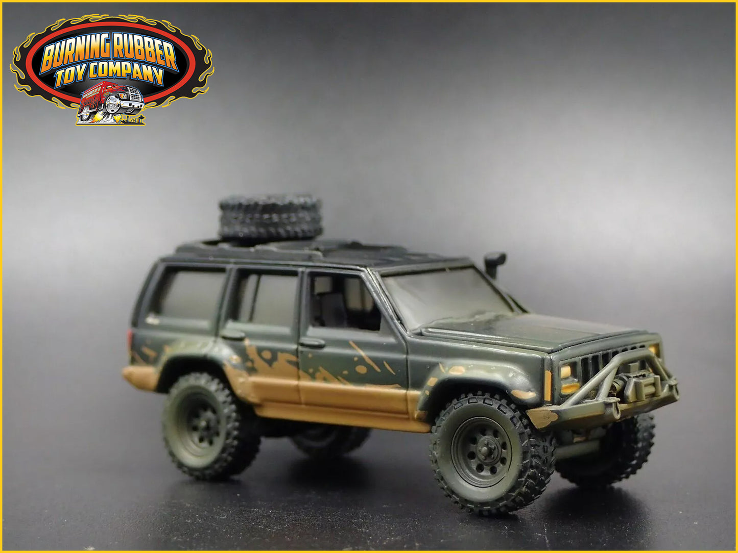 1984-2001 JEEP CHEROKEE XJ 4 FOUR DOOR RARE 1:64 SCALE DIORAMA DIECAST MODEL CAR