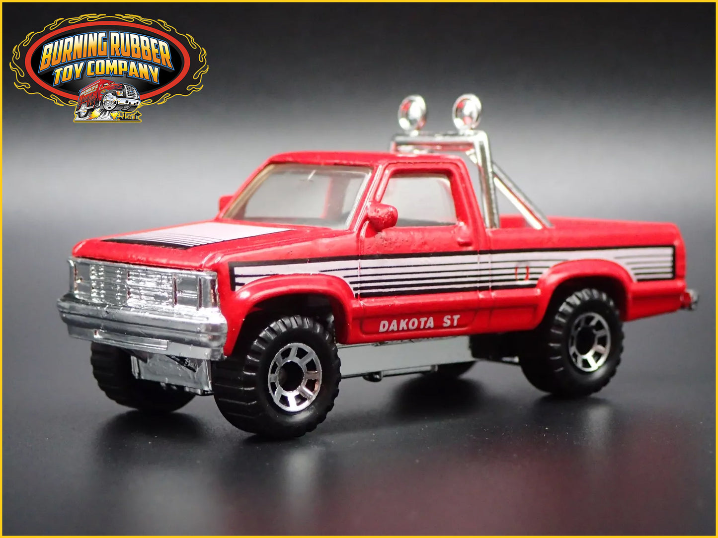 1987-1996 DODGE DAKOTA PICKUP TRUCK RED 1/64 SCALE COLLECTIBLE DIECAST MODEL CAR