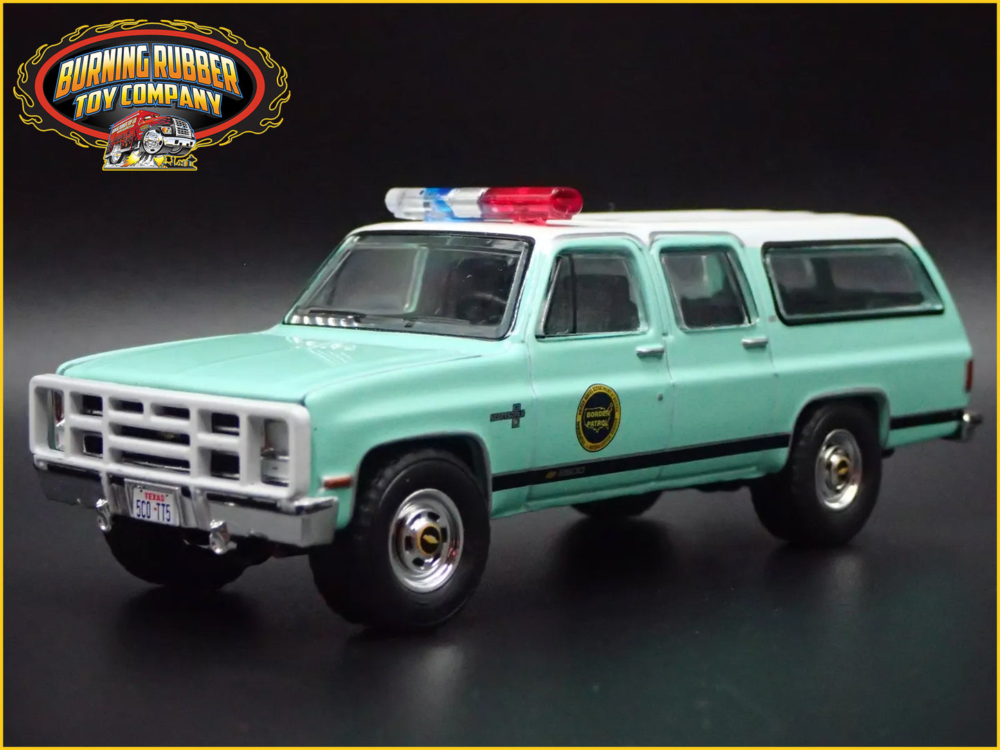 1990 CHEVY CHEVROLET SUBURBAN K20 US BORDER PATROL 1:64 SCALE DIECAST MODEL CAR